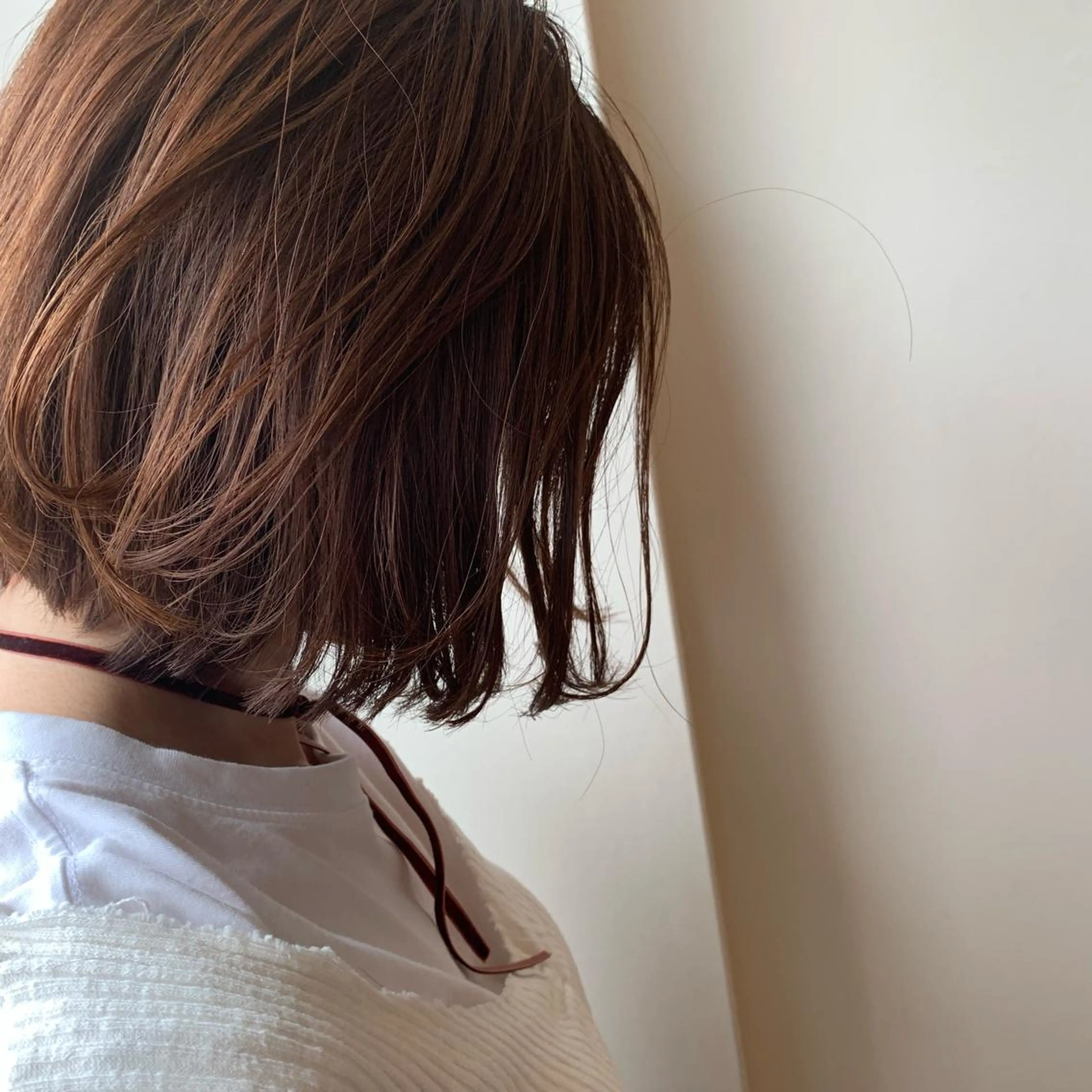 ミディアム カラー ボブウルフ／ボブ Satsuki【名駅のヘアスタイル