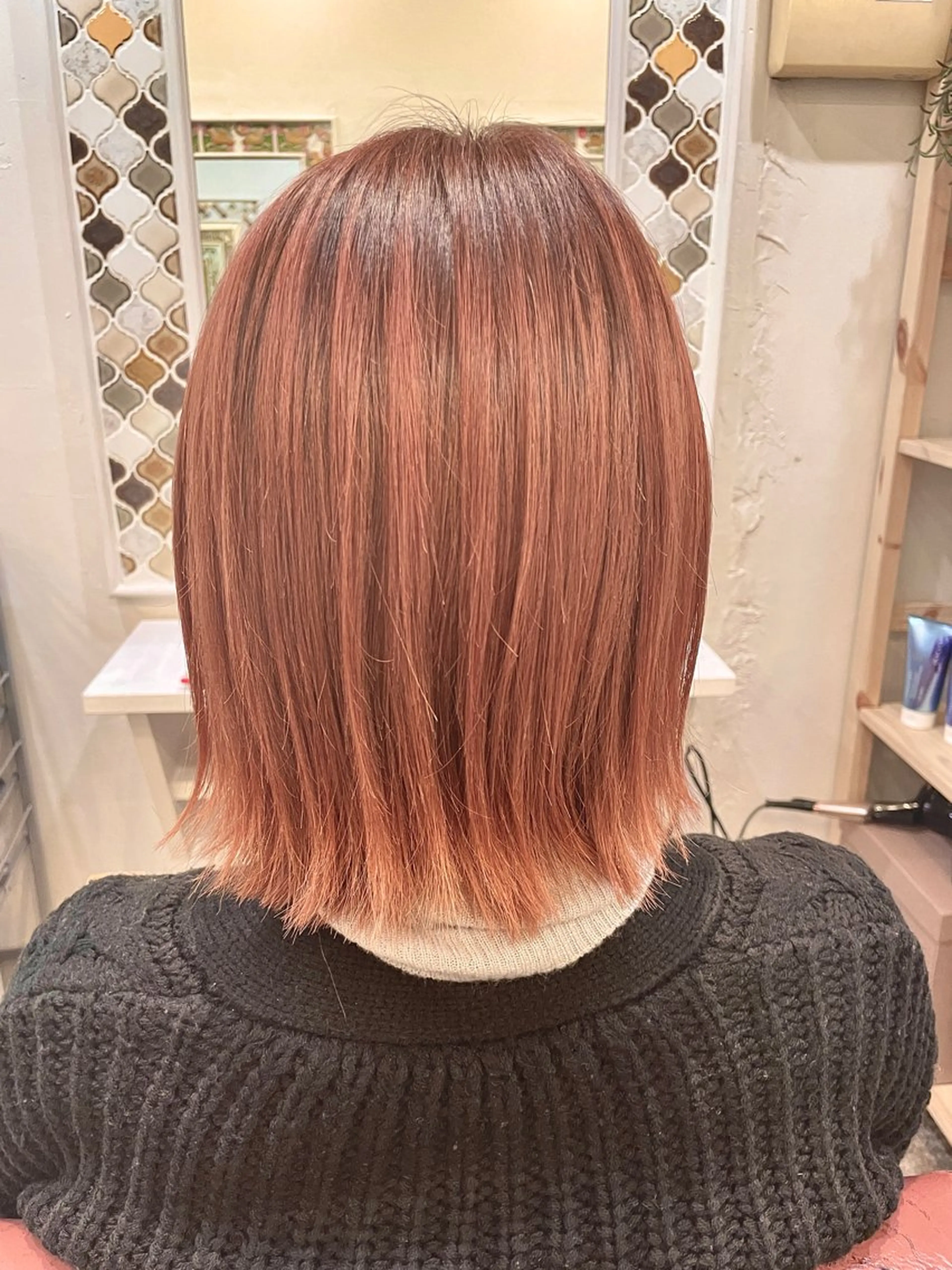 ミディアム カット ヘアカラー 堀田 結香のヘアスタイル