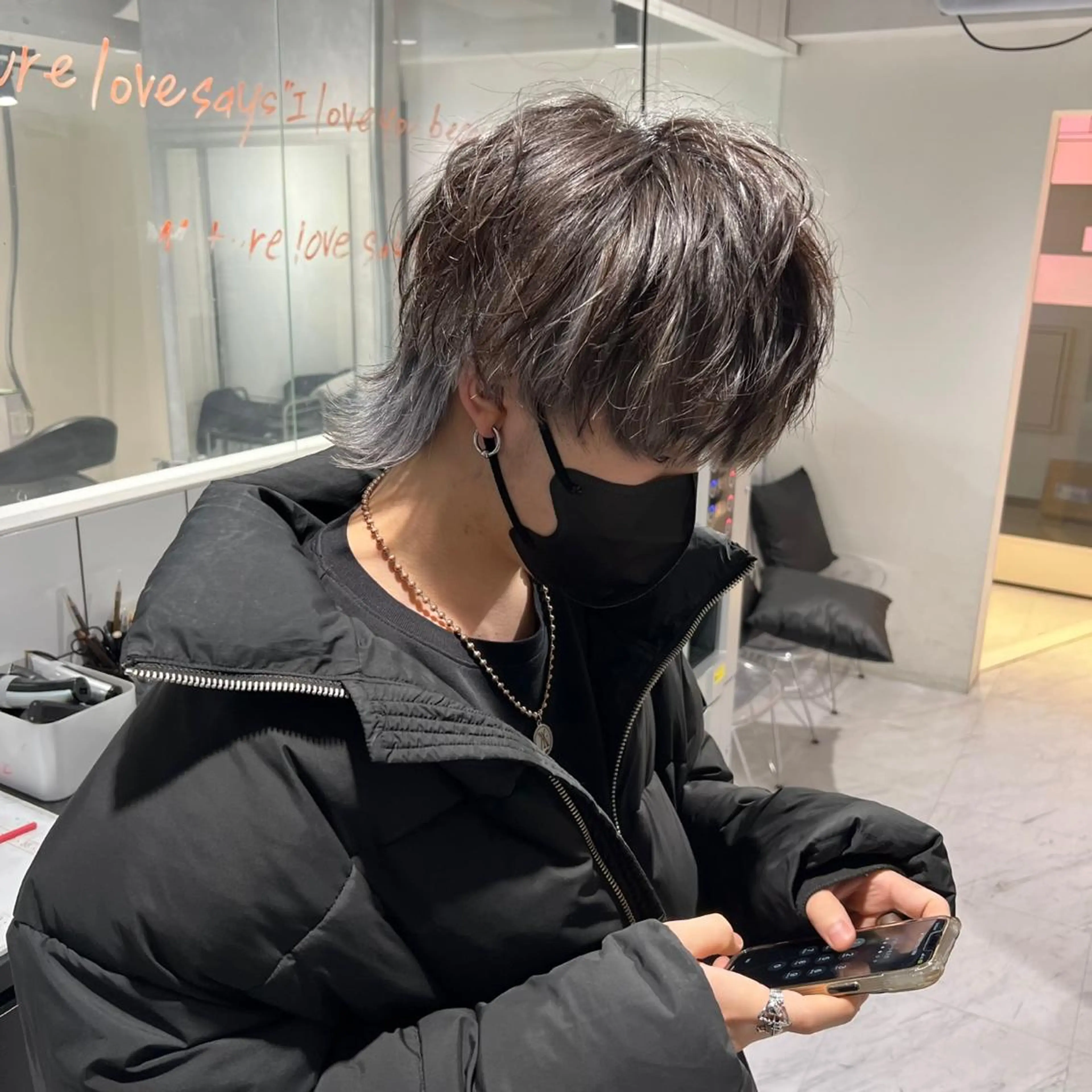 ショート カラー パーマ メンズ ヘアカラー 🔥札幌No.1🥇 パーマ特化美容師🔥のヘアスタイル