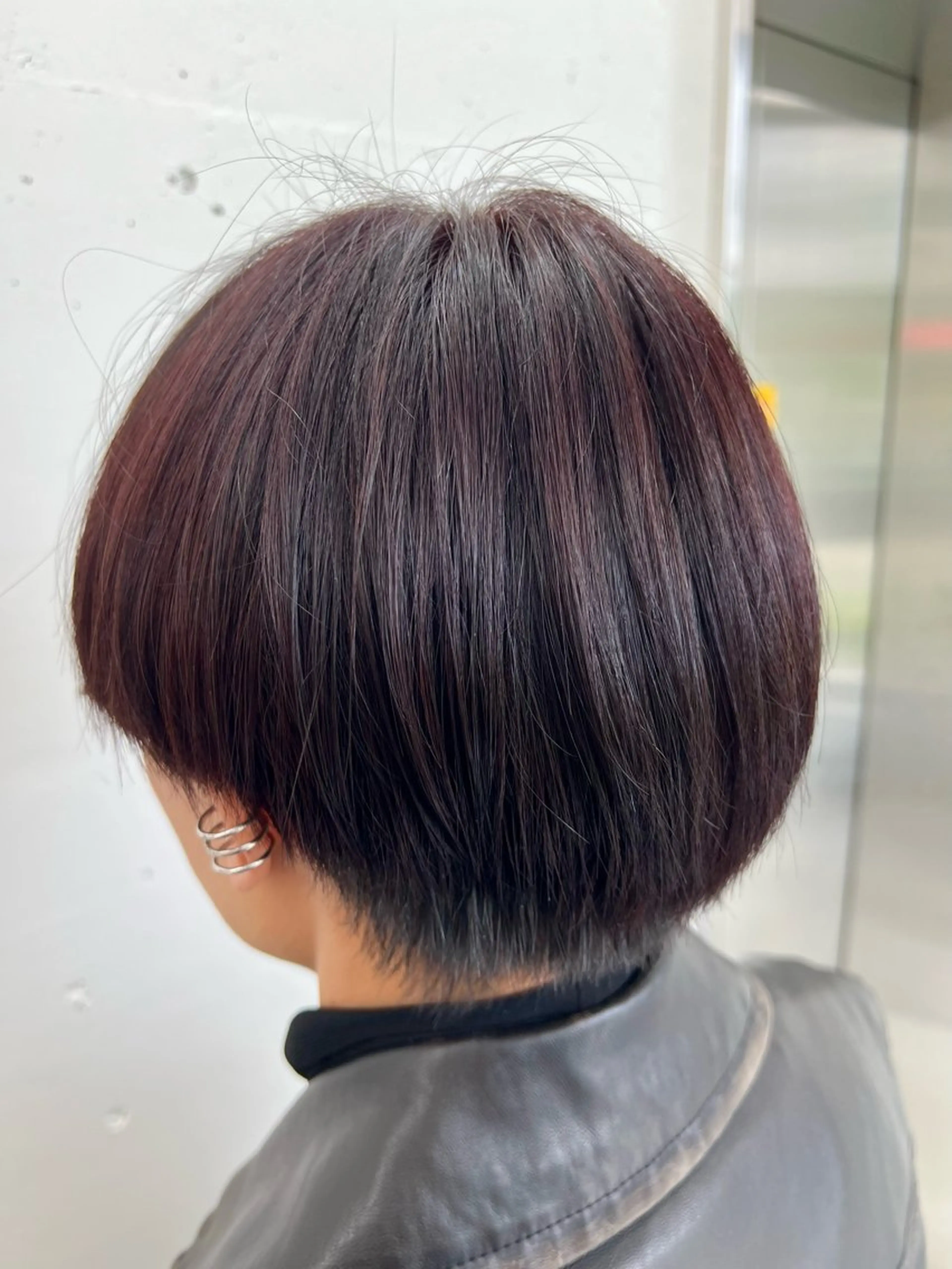 ショート カラー ブラウンカラー ラベンダーカラー レッドカラー レッドブラウン あすか JILLSTUDIOのヘアスタイル