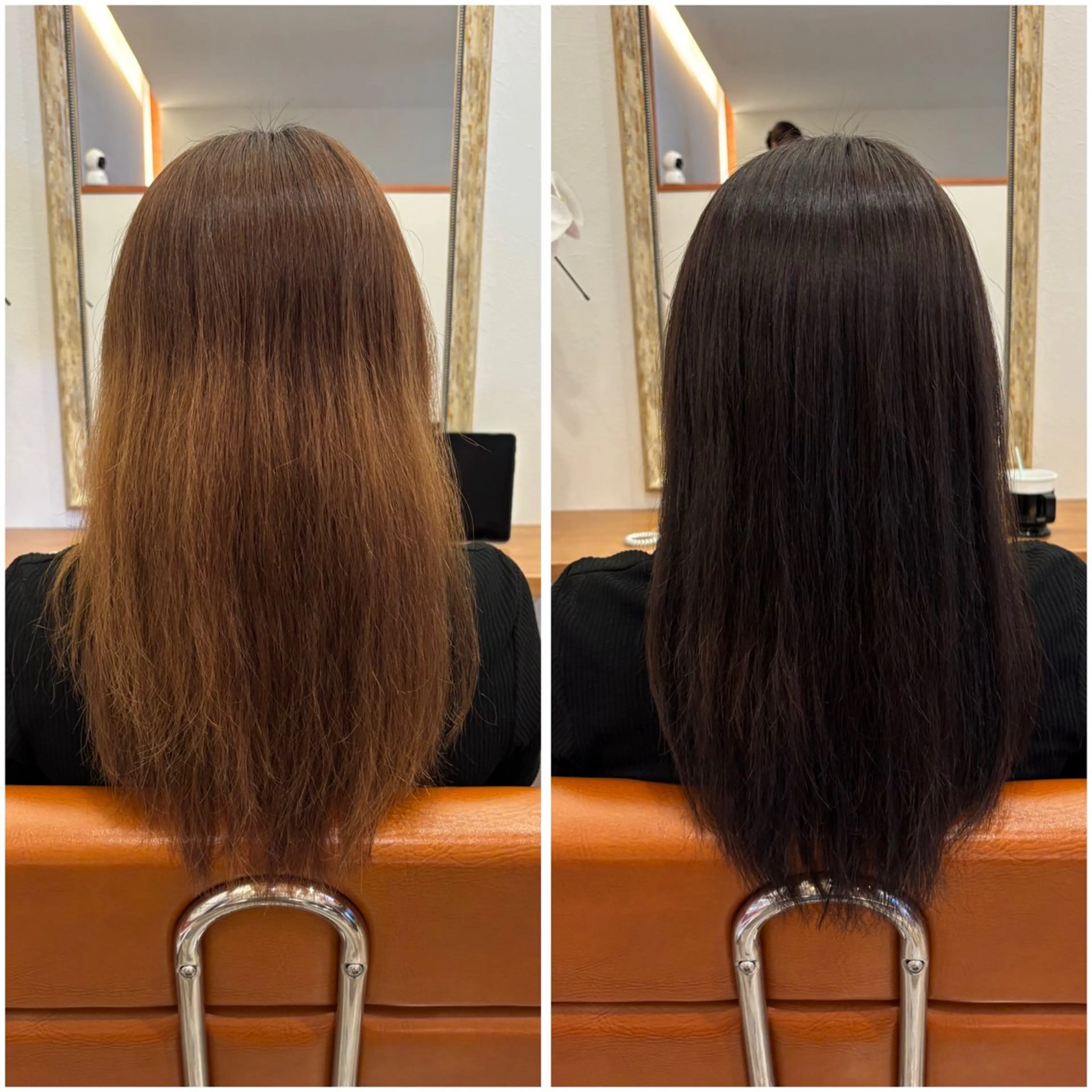 セミロング カラー ヘアカラー トリートメント peal ark いろはのヘアスタイル