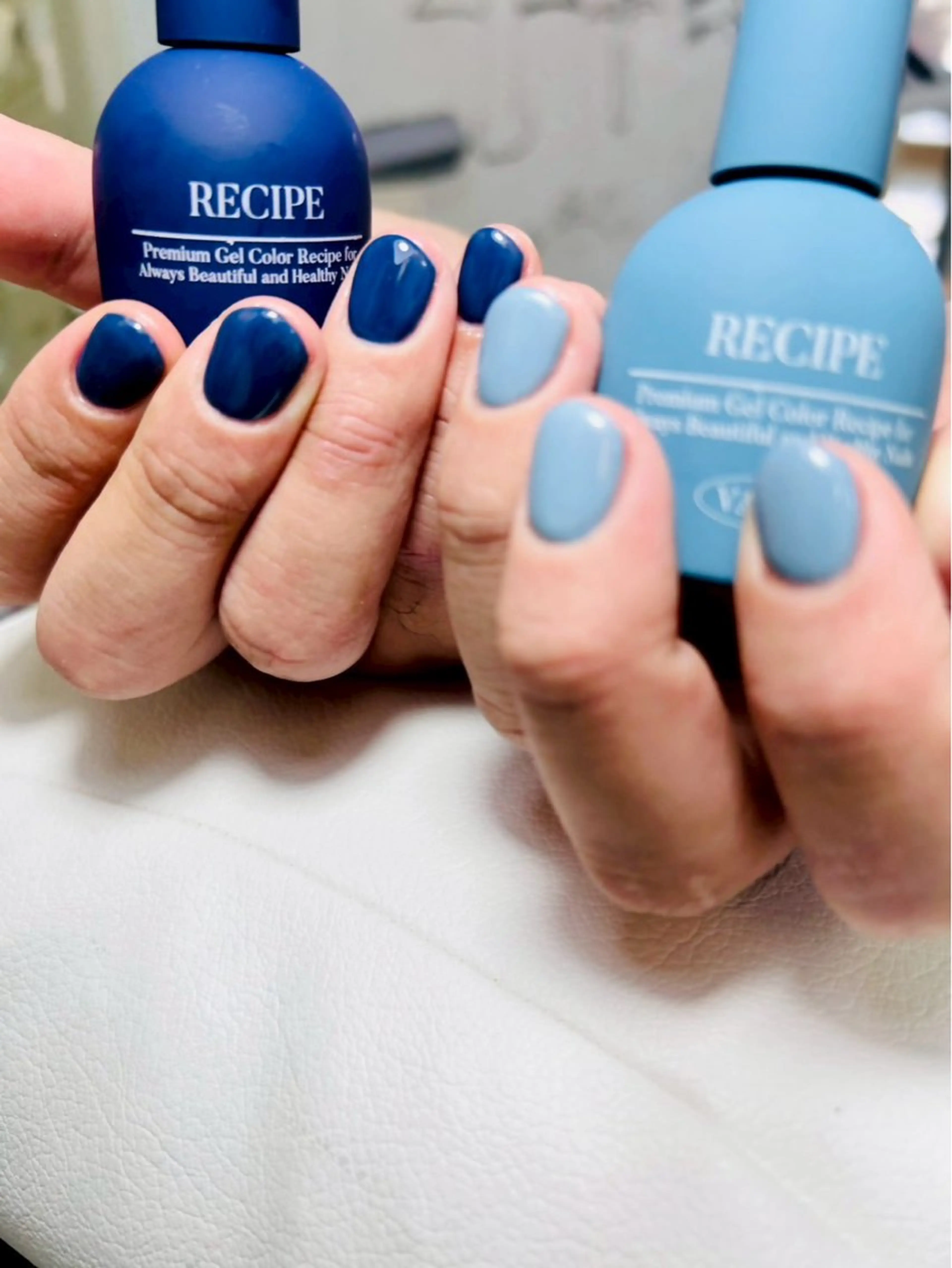 ネイル ブルー メンズネイル ワンカラーネイル C BEAUTY／ KAEDEのネイルデザイン