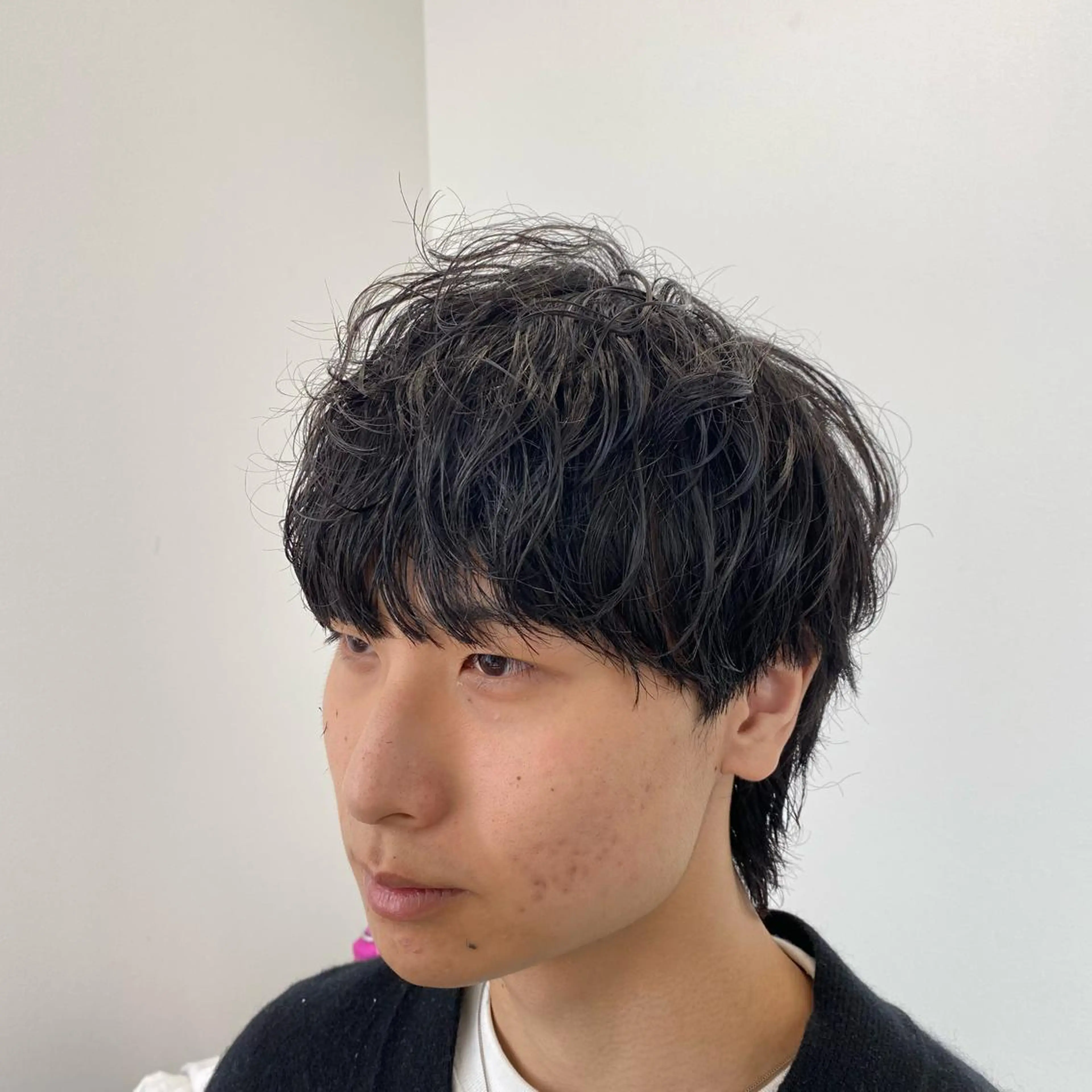 パーマ メンズ マッシュウルフ マッシュ メンズパーマ メンズウルフカット ウルフカット シェアサロンReco-リコ- 今泉パークサイド店所属・メンズパーマ専門★★ ナカゾノのヘアスタイル