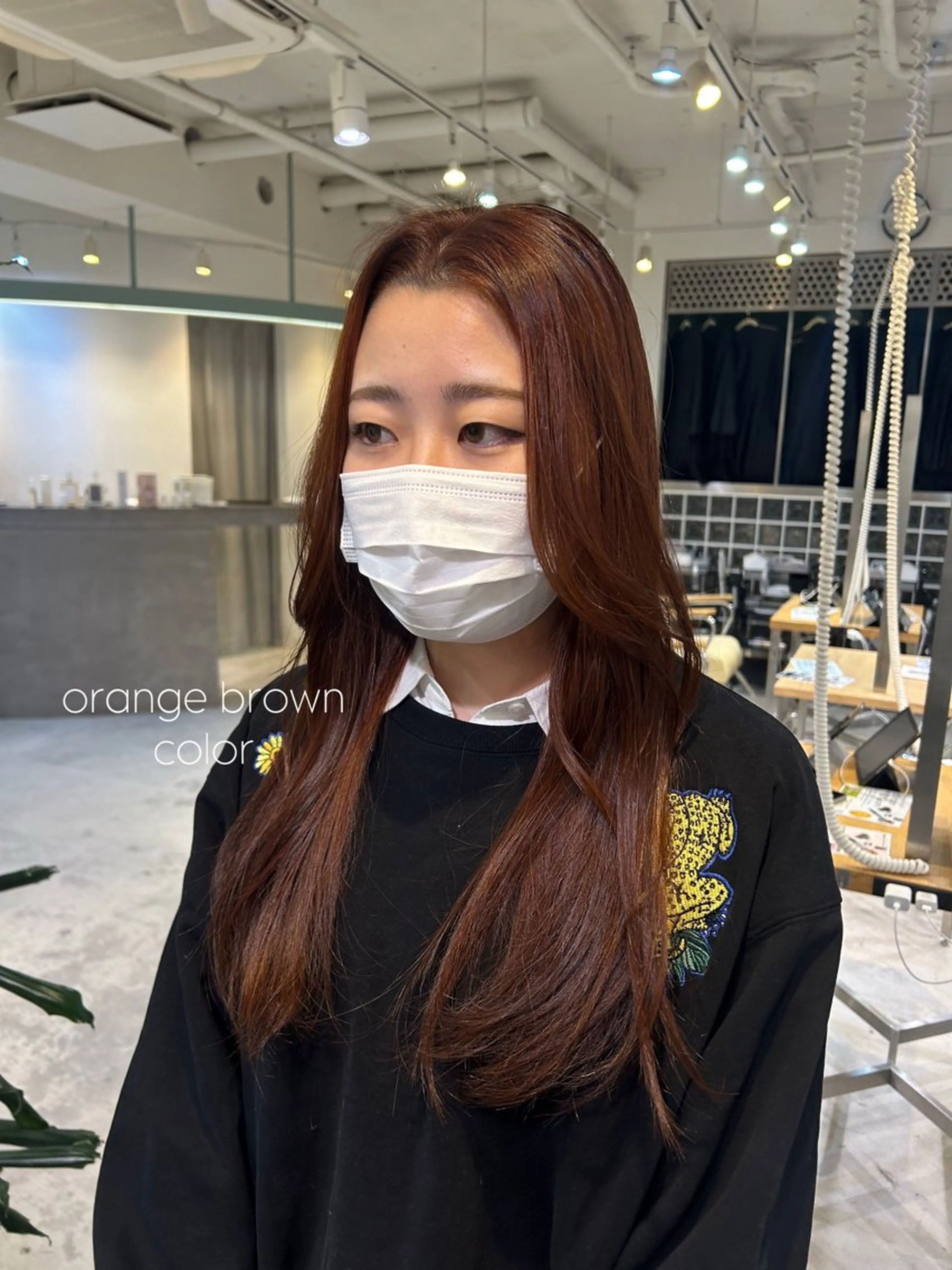 ロング カラー 湯浅 美葉のヘアスタイル