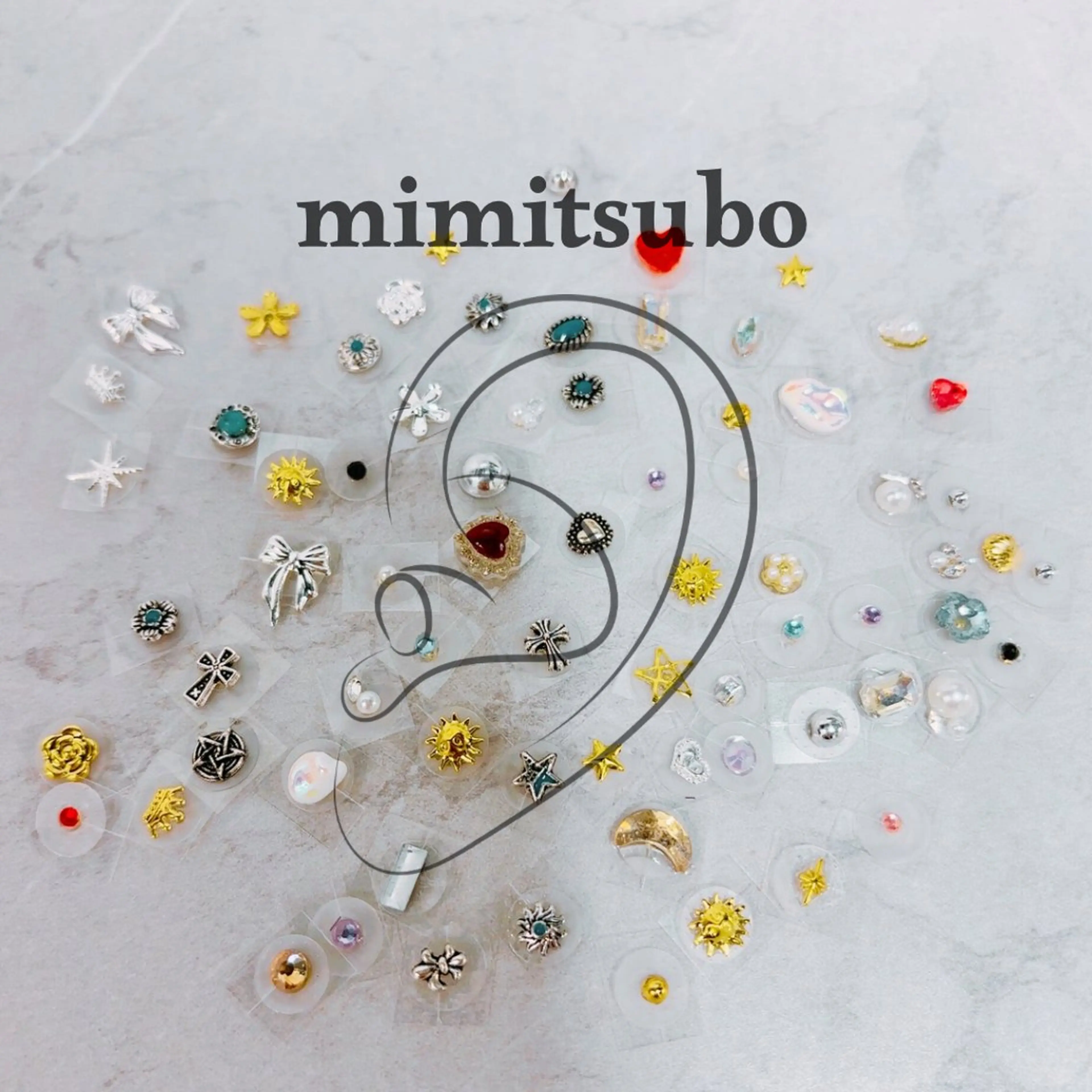 耳つぼジュエリー両耳10個の写真