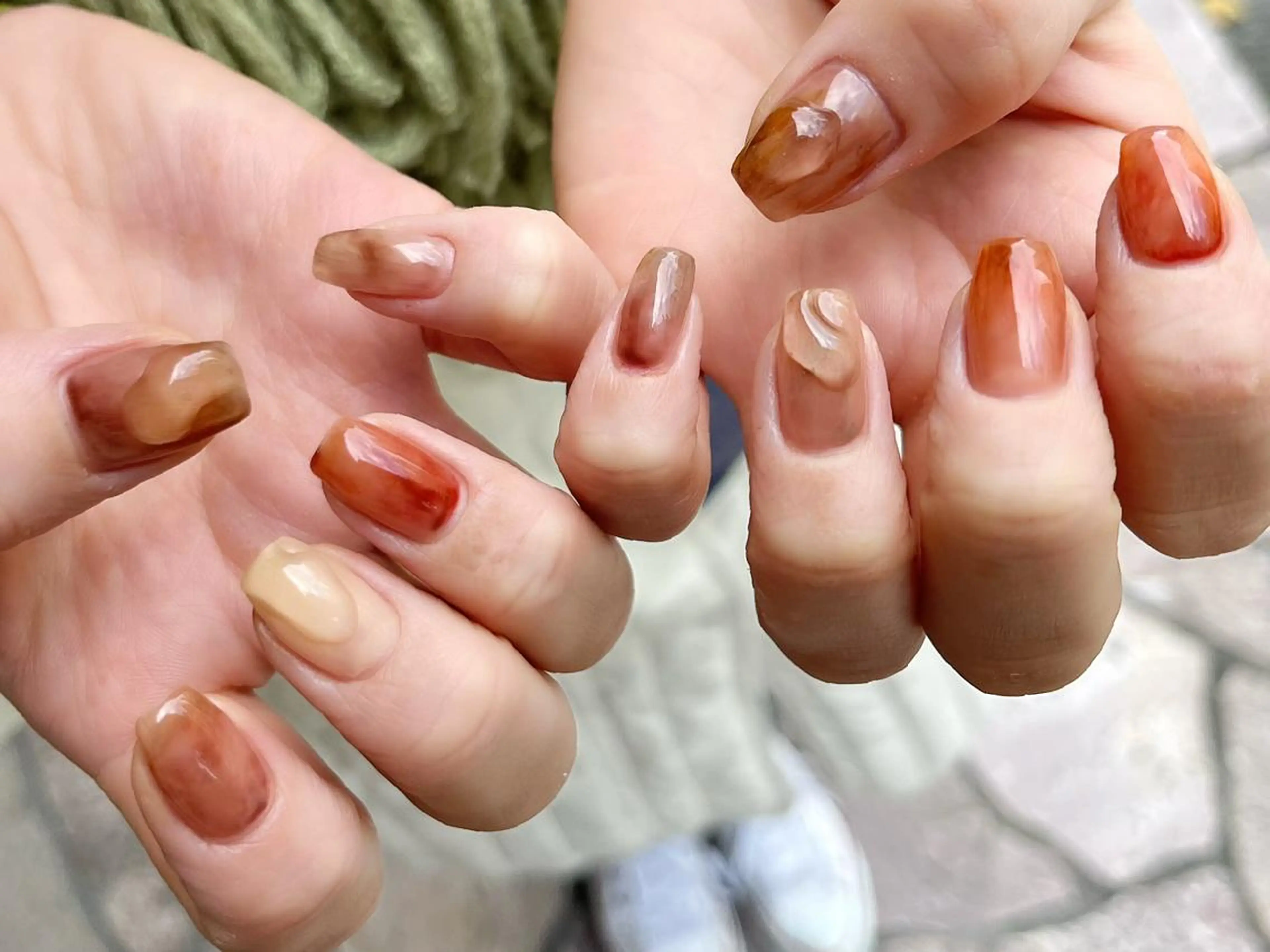 ネイル ニュアンスネイル ハンドネイル nailsalon Mirrorのネイルデザイン