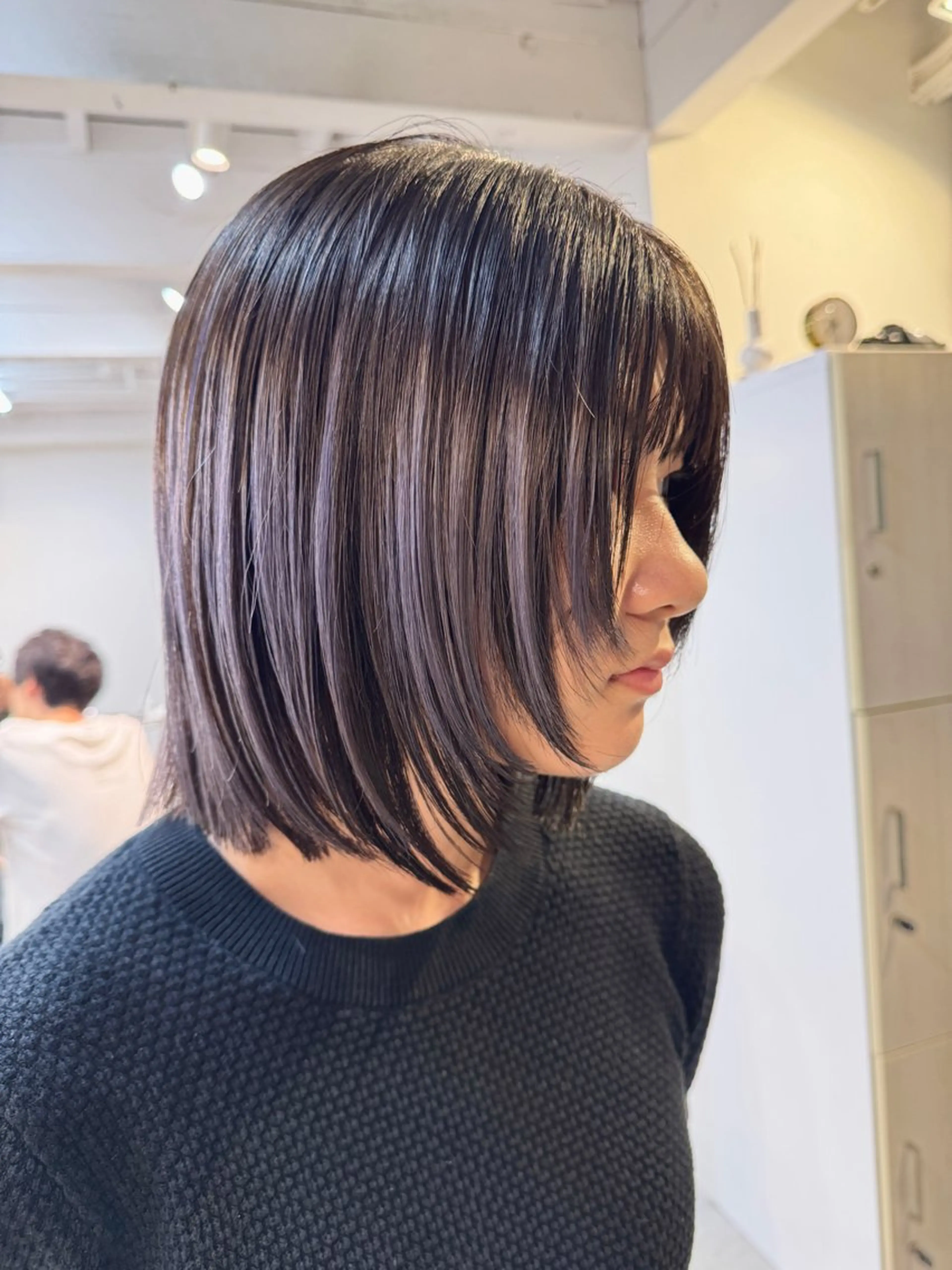 ミディアム カラー カット ヘアカラー トリートメント 透明感カラー/ハイト ーン/メイク/umiのヘアスタイル