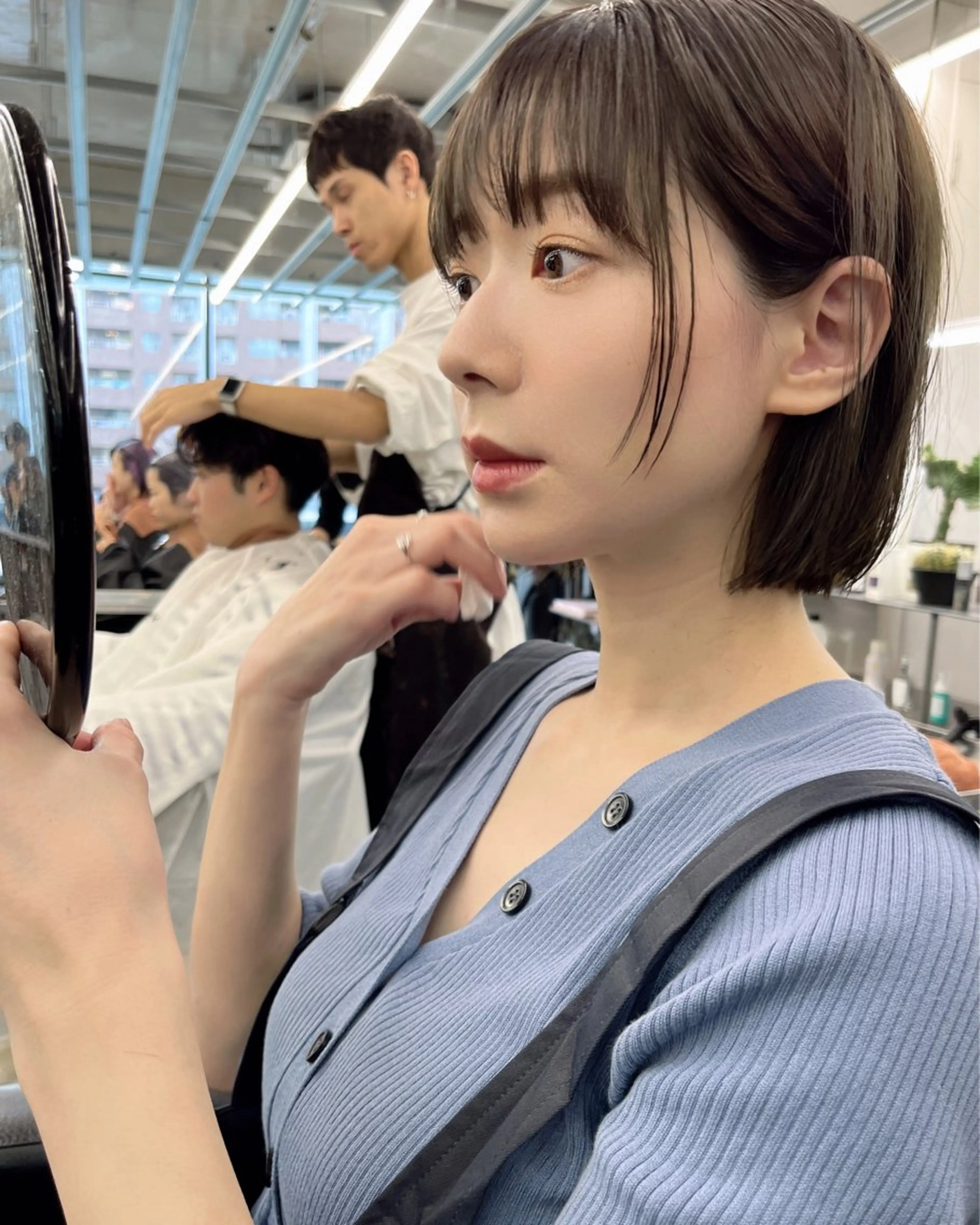 ミディアム カラー カット ヘアカラー ダブルカラー/ ケアブリーチ/クニトのヘアスタイル