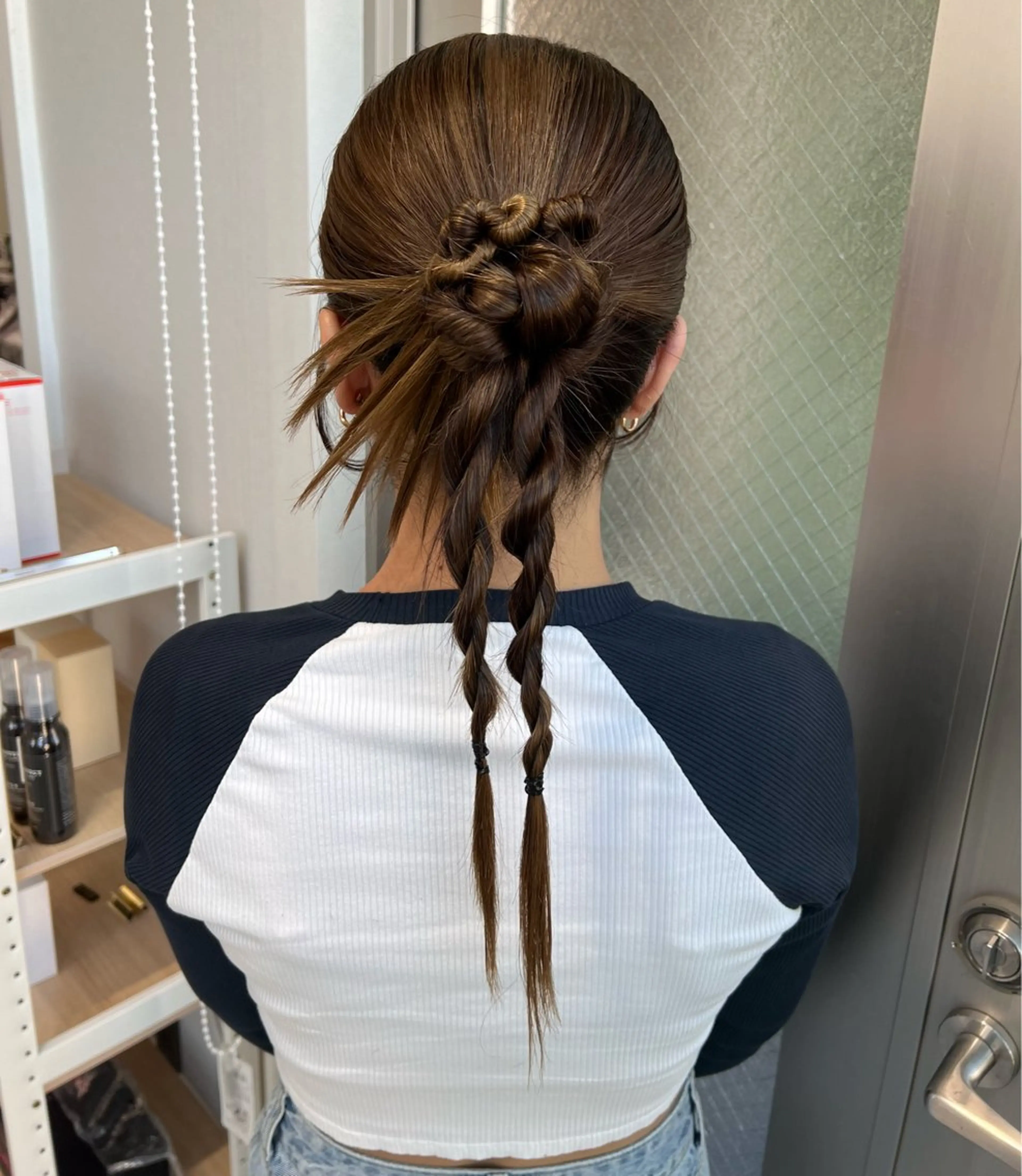 セミロング カラー ヘアアレンジ ヘアセット ✨カチモリ✨レイヤー 韓国ヘア🇰🇷ゆいのヘアスタイル