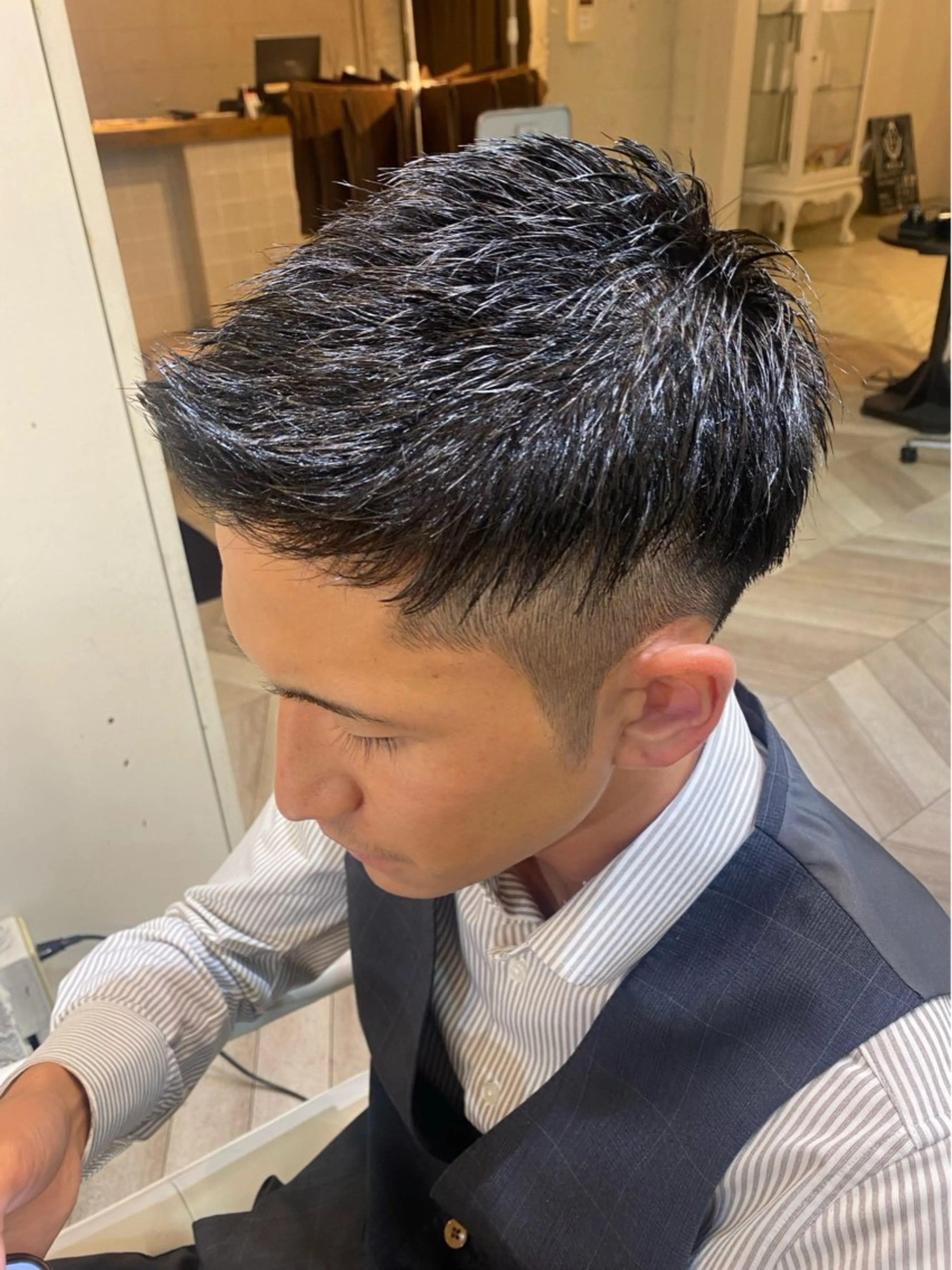 ショート メンズ ビジネス メンズベリーショート ベリーショート ショートヘア HOMME BLANCHE'所属・💫メンズカット💫 Natsukiのヘアスタイル