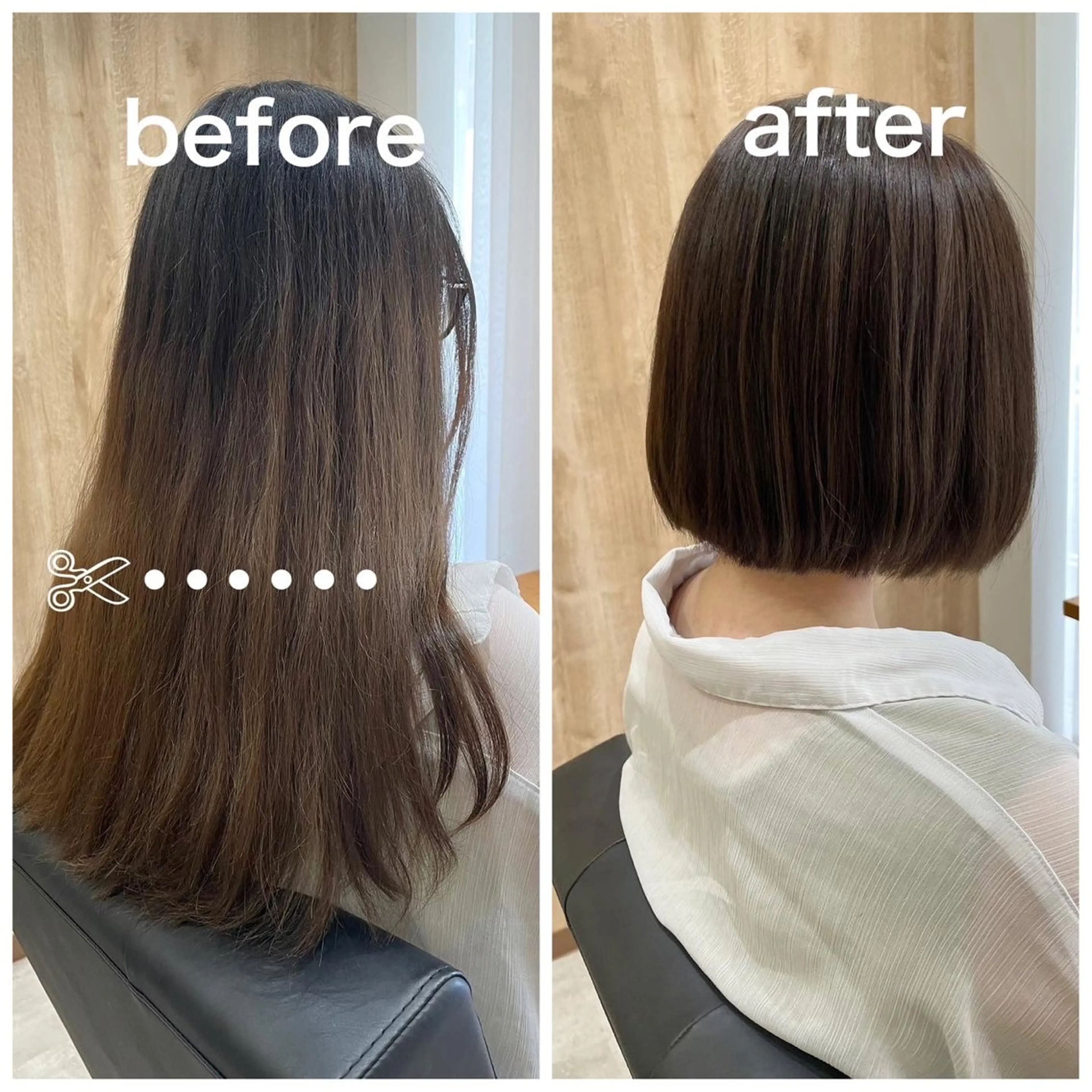 ショート ボブ カット ヘアカラー トリートメント 🐾肩上スタイル 【peg🐾あかね】のヘアスタイル