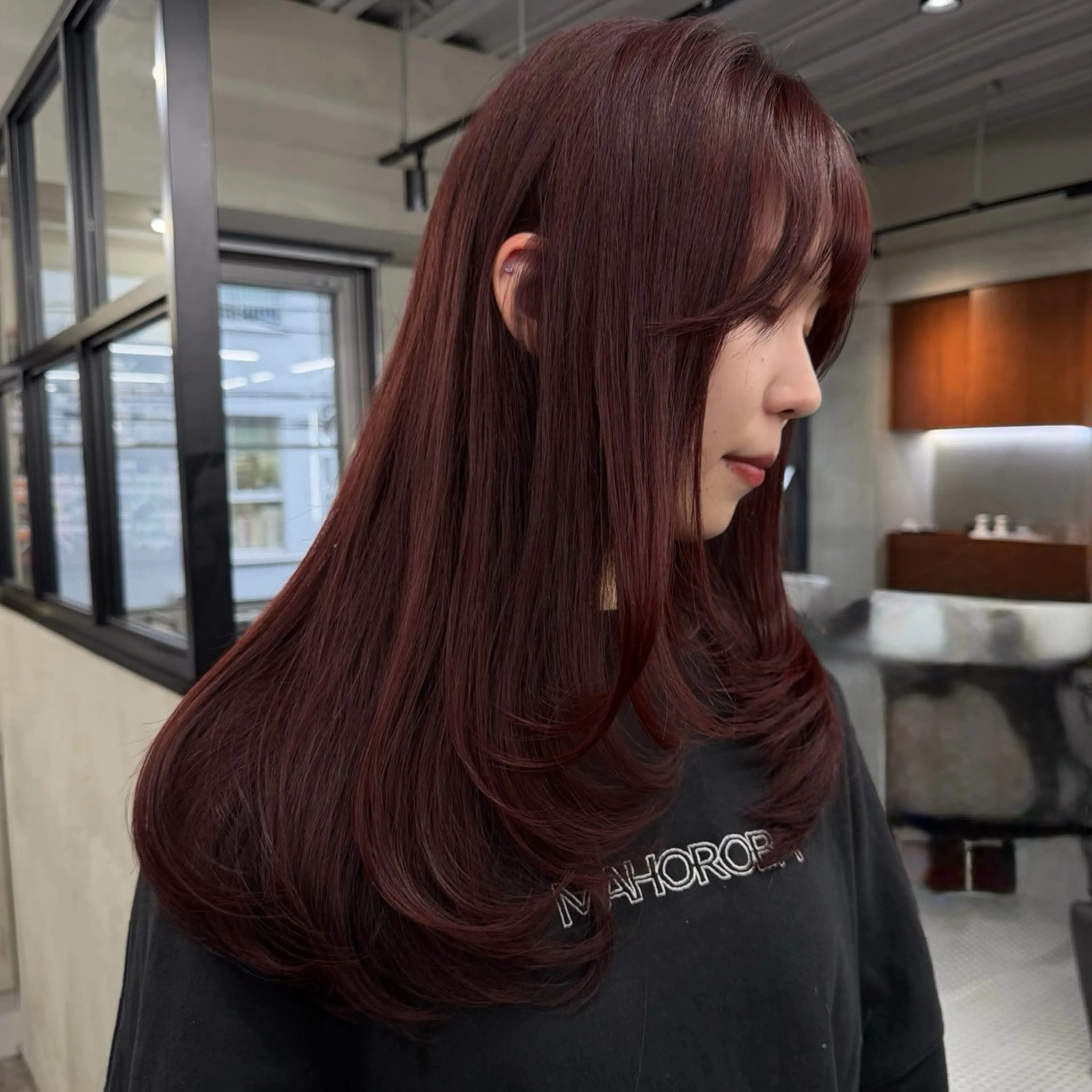 ロング カラー カット ヘアカラー トリートメント 🍒暖色カラー🍒 渋谷/YUUのヘアスタイル