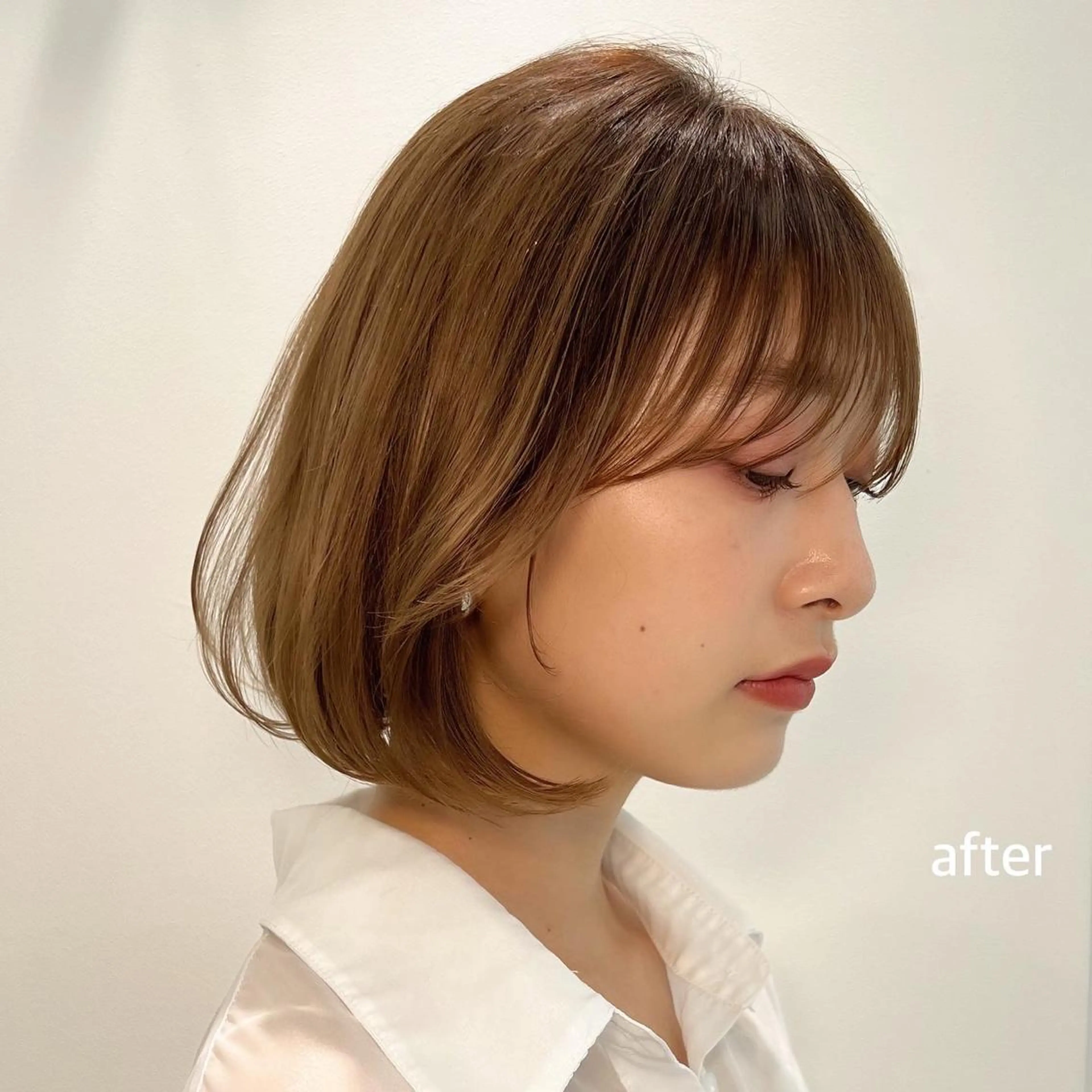 ミディアム カラー ヘアアレンジ hotely所属・✨まとまるボブ/ 切りっぱなし/ユキナのヘアスタイル