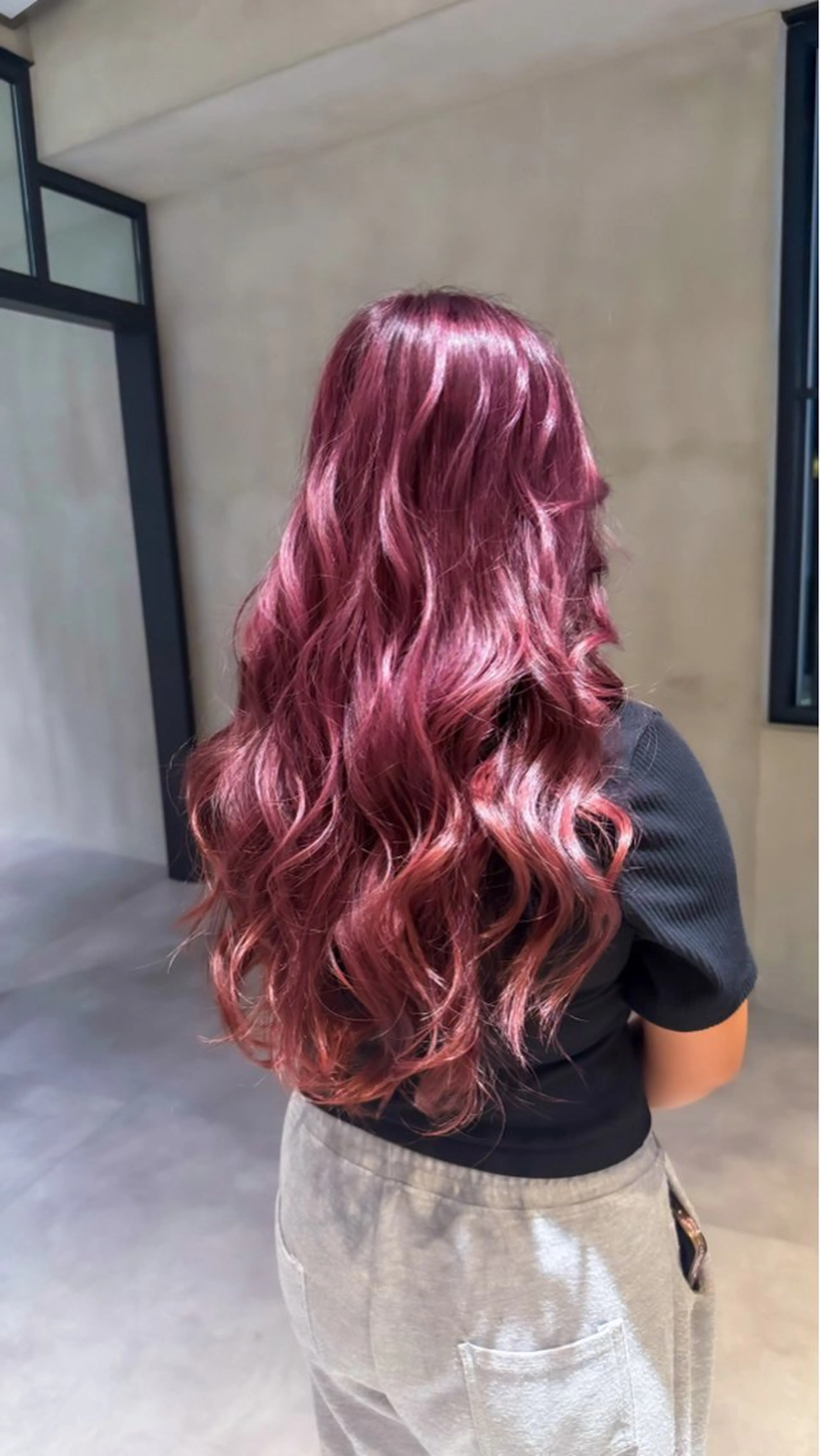 カラー 透明感カラー ピンクカラー 小田 晃瑛のヘアスタイル