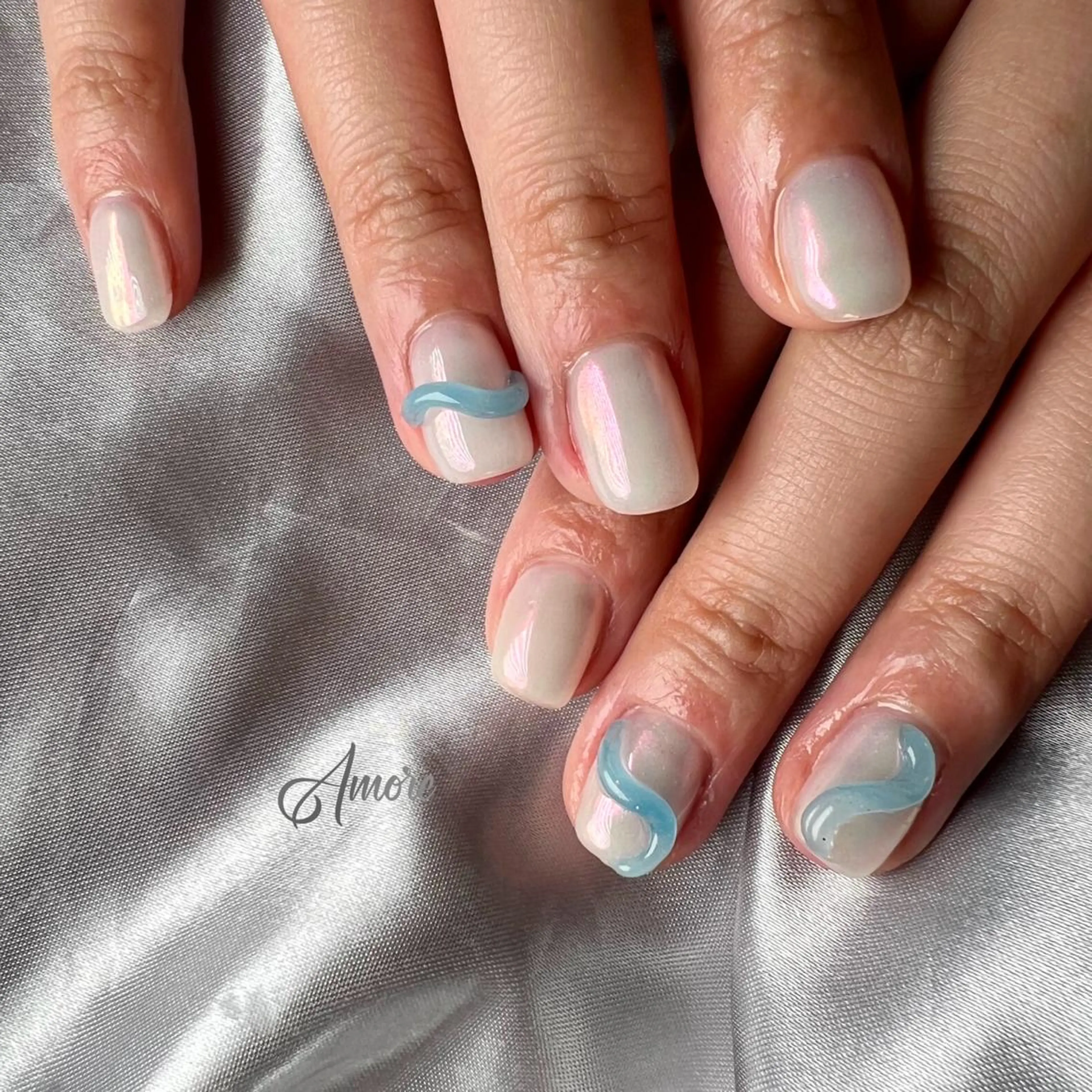 ネイル ジェルネイル 韓国ネイル パラジェル 夏ネイル You kyehwaのネイルデザイン