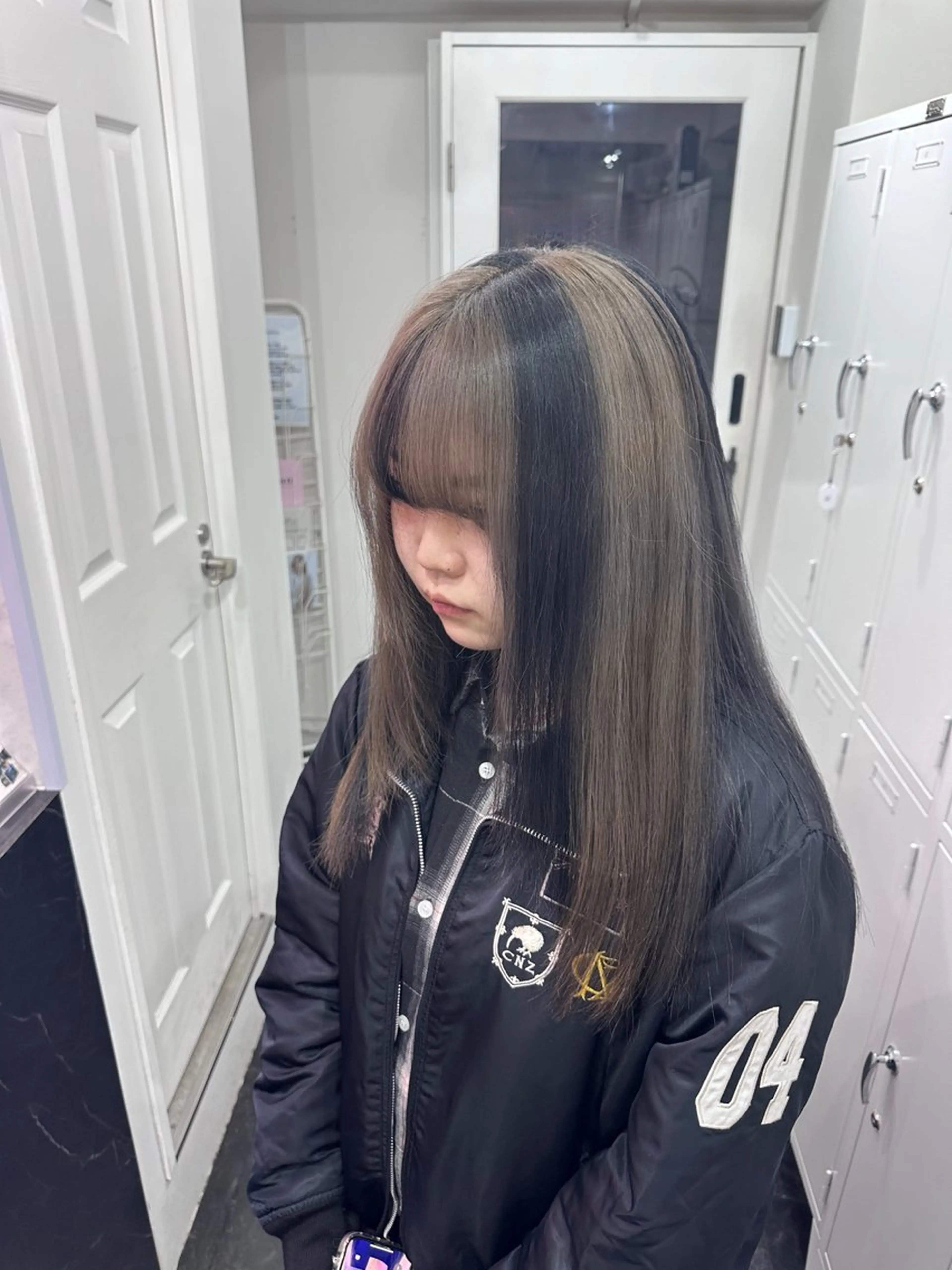 ロング カラー ハイトーン/ウルフ /エクステ/ましろのヘアスタイル