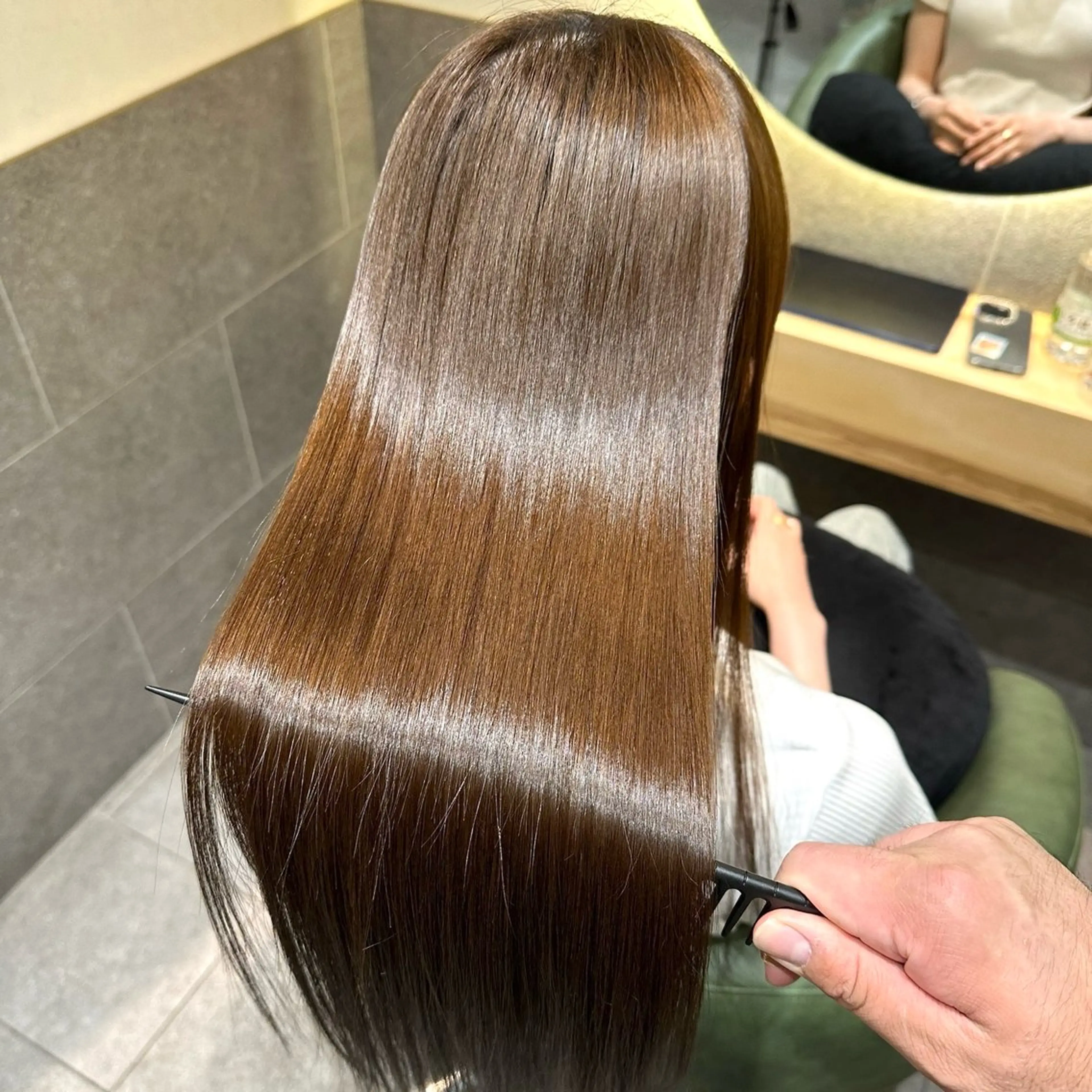 ロング カット 縮毛矯正 🫧縮毛矯正🫧 yuriのヘアスタイル