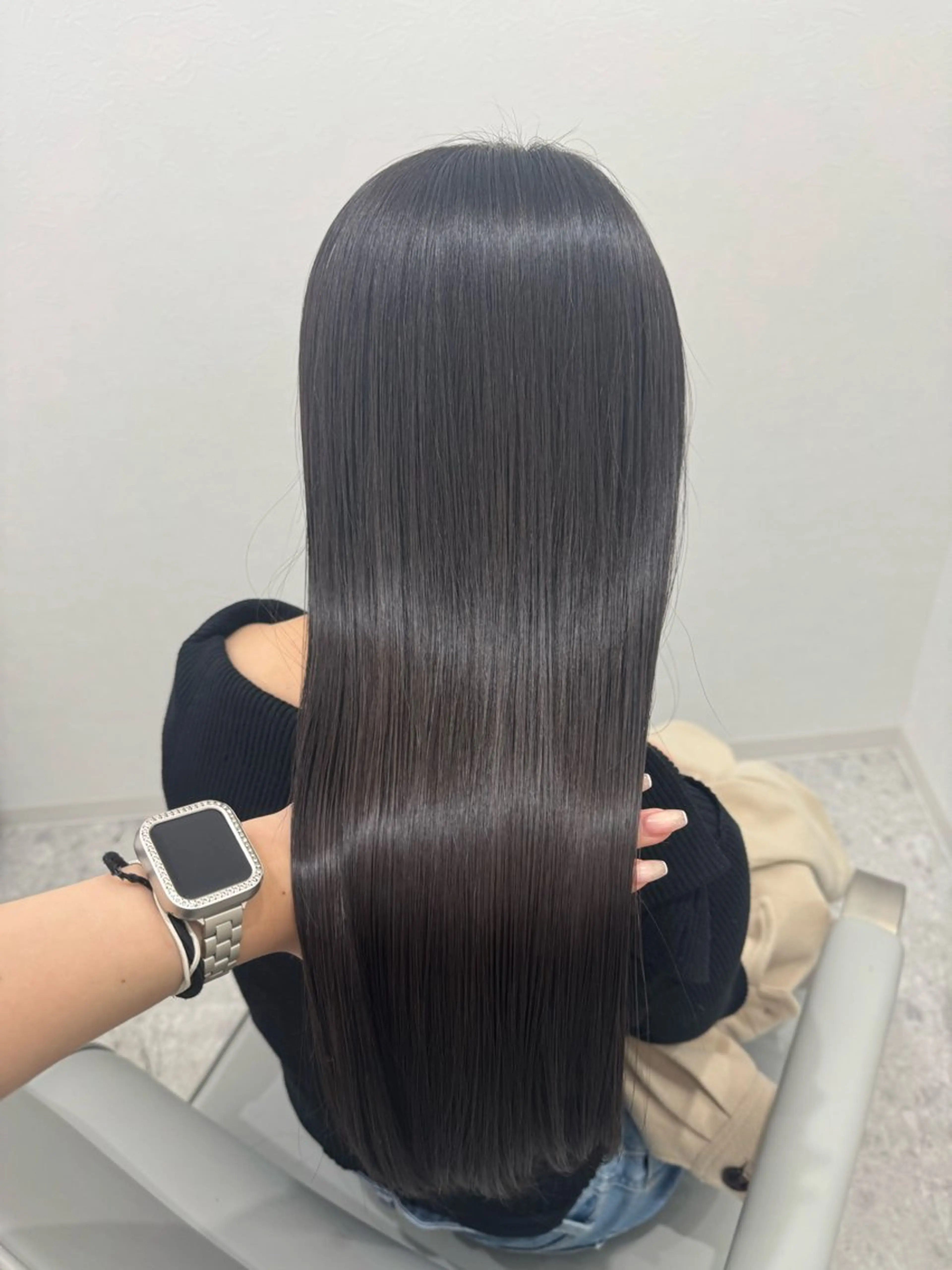 ロング 縮毛矯正 カット 縮毛矯正 トリートメント 💎縮毛矯正/透明感 カラー💎椎葉みひろのヘアスタイル