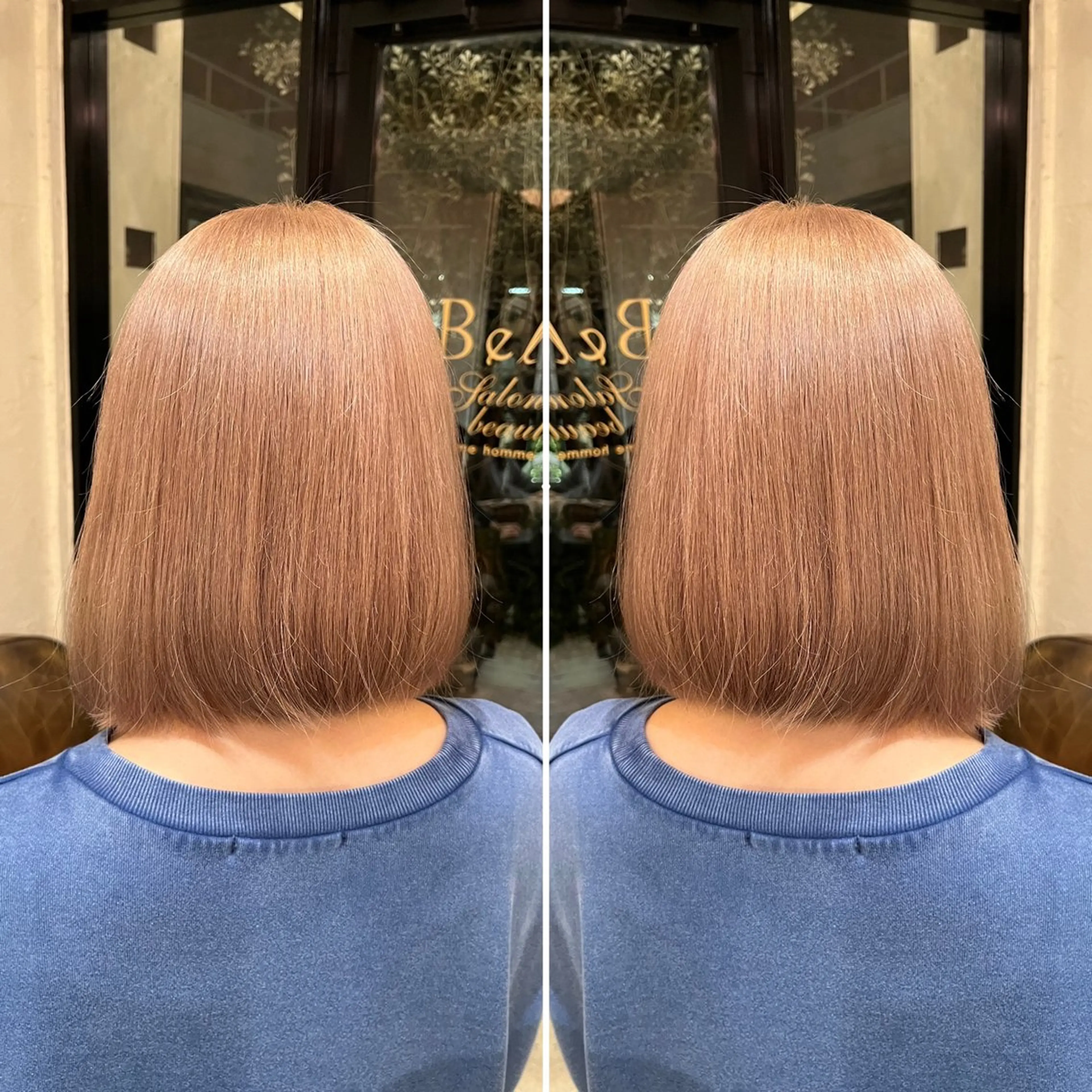 カラー ベージュカラー ミルクティーベージュ organic+tricot所属・小山 奈津のヘアスタイル