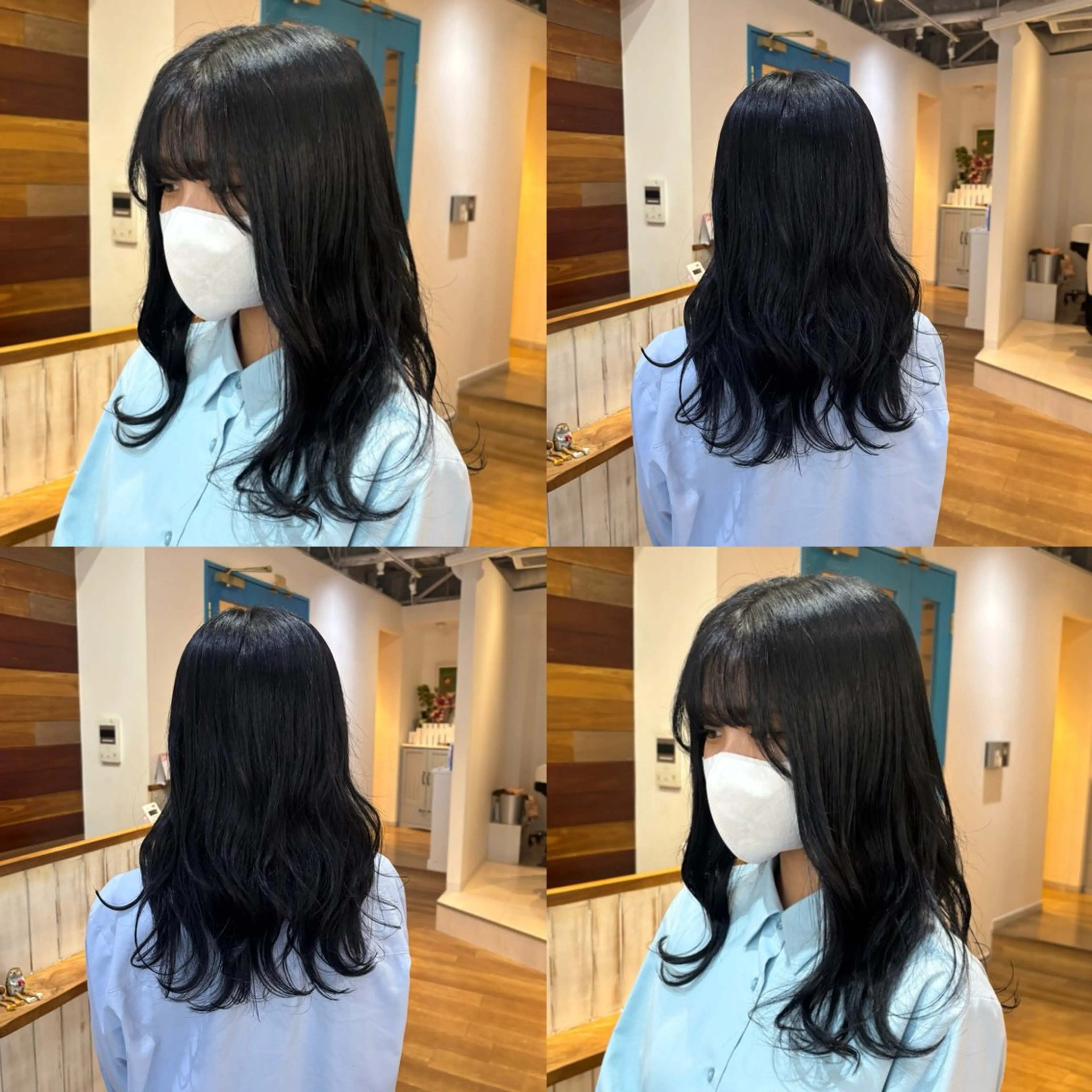 セミロング カラー ヘアカラー トリートメント RINNO🌷艶髪/ 透明感&艶カラーのヘアスタイル
