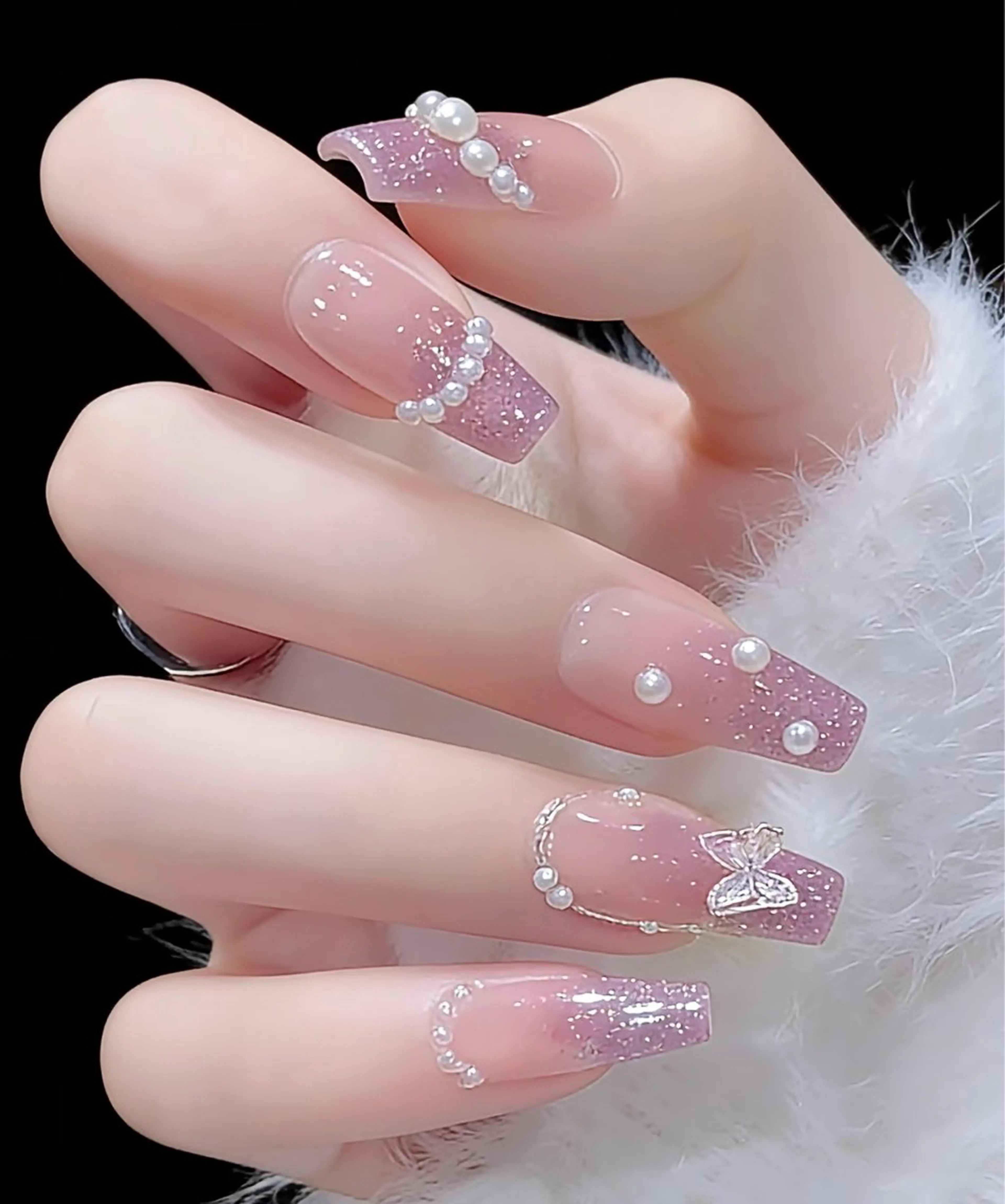 ネイル 春ネイル ワンホンネイル エンジェル ヒーリング 矢場町店のネイルデザイン