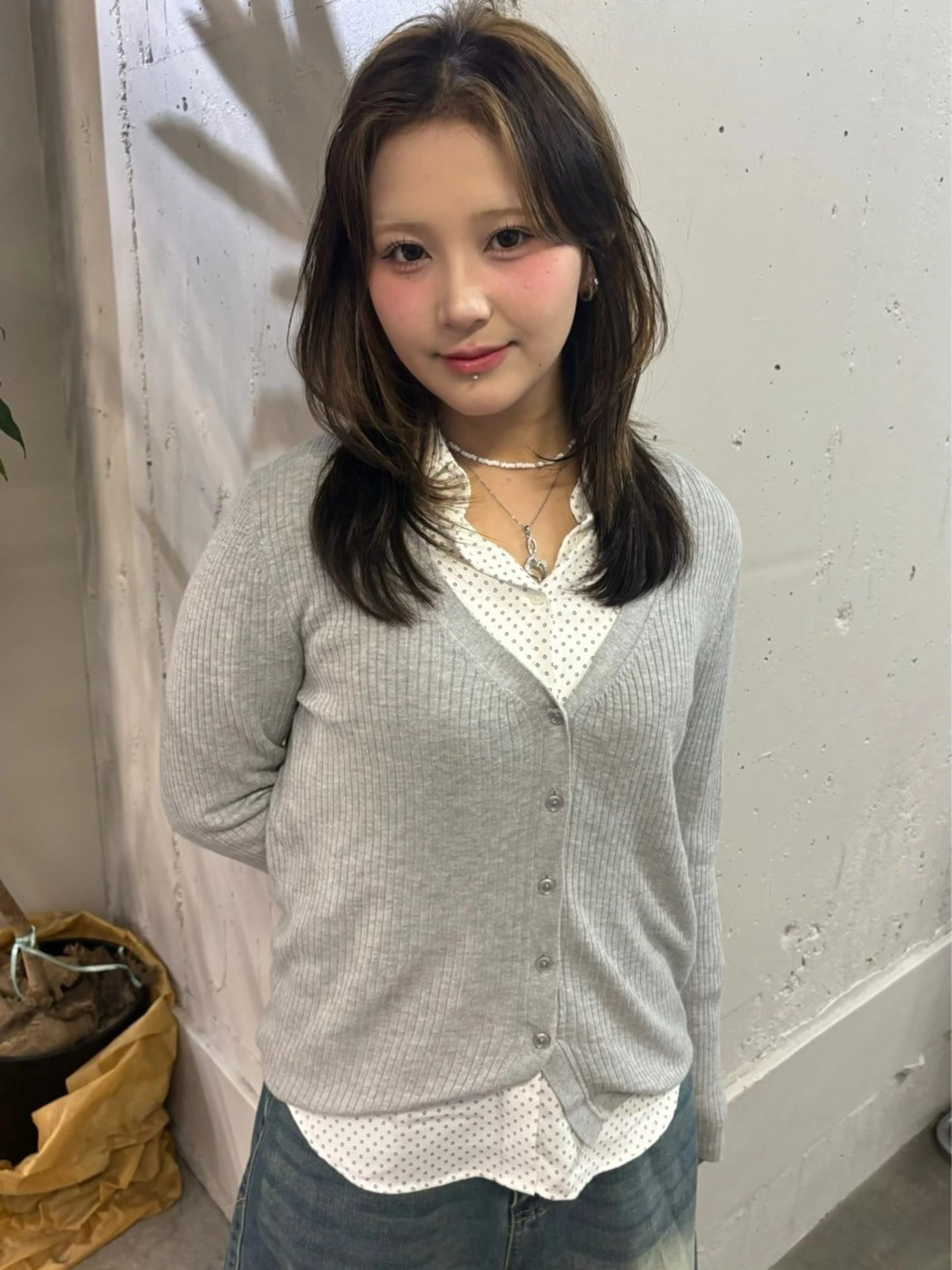 ミディアム カット 似合わせレイヤーカ ット　ʚɞ riiのヘアスタイル