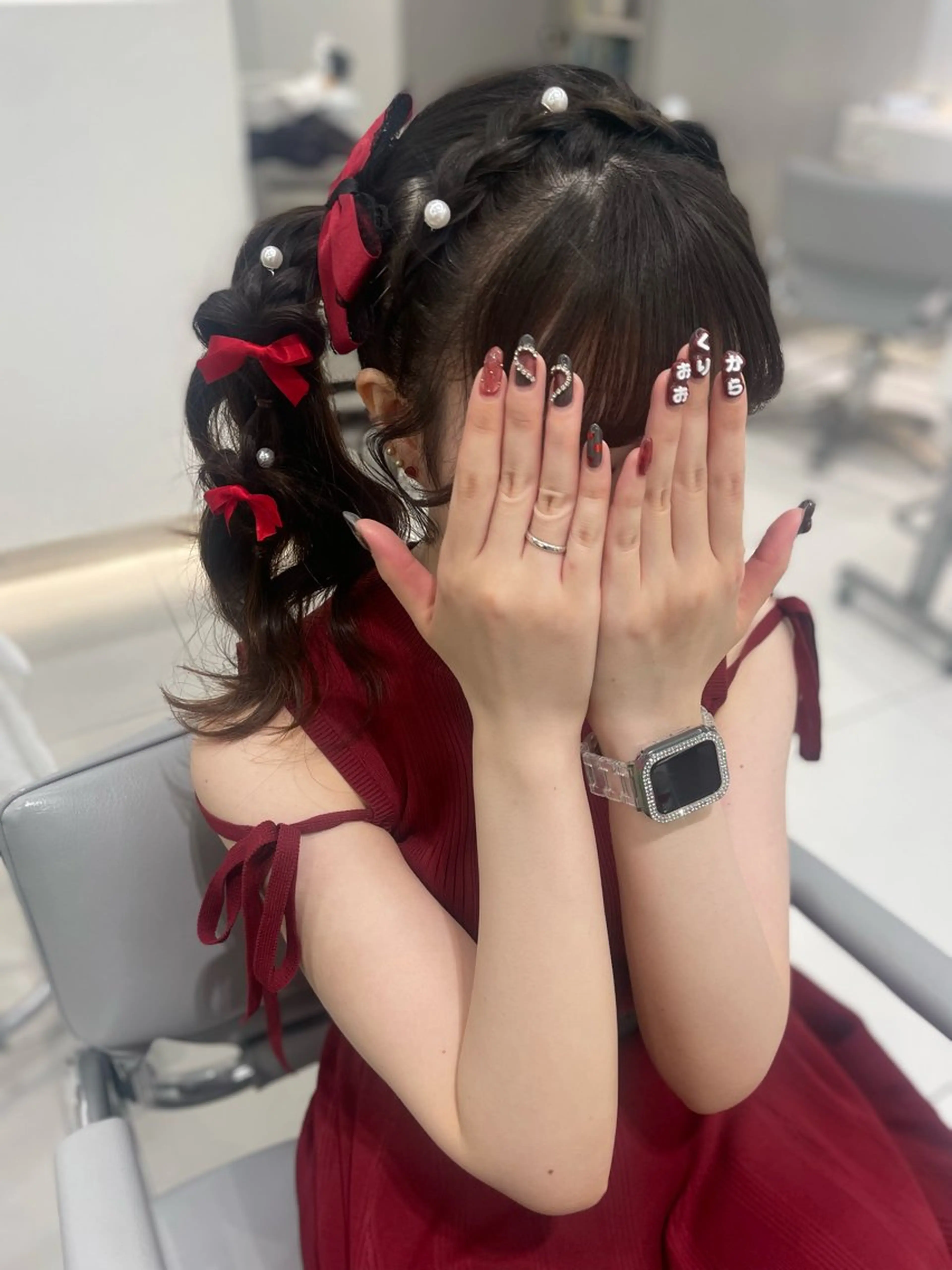 ヘアアレンジ 結婚式・ブライダル ヘアセット ヘアセット🎀耳つぼ 👂💎MONAMIのヘアスタイル