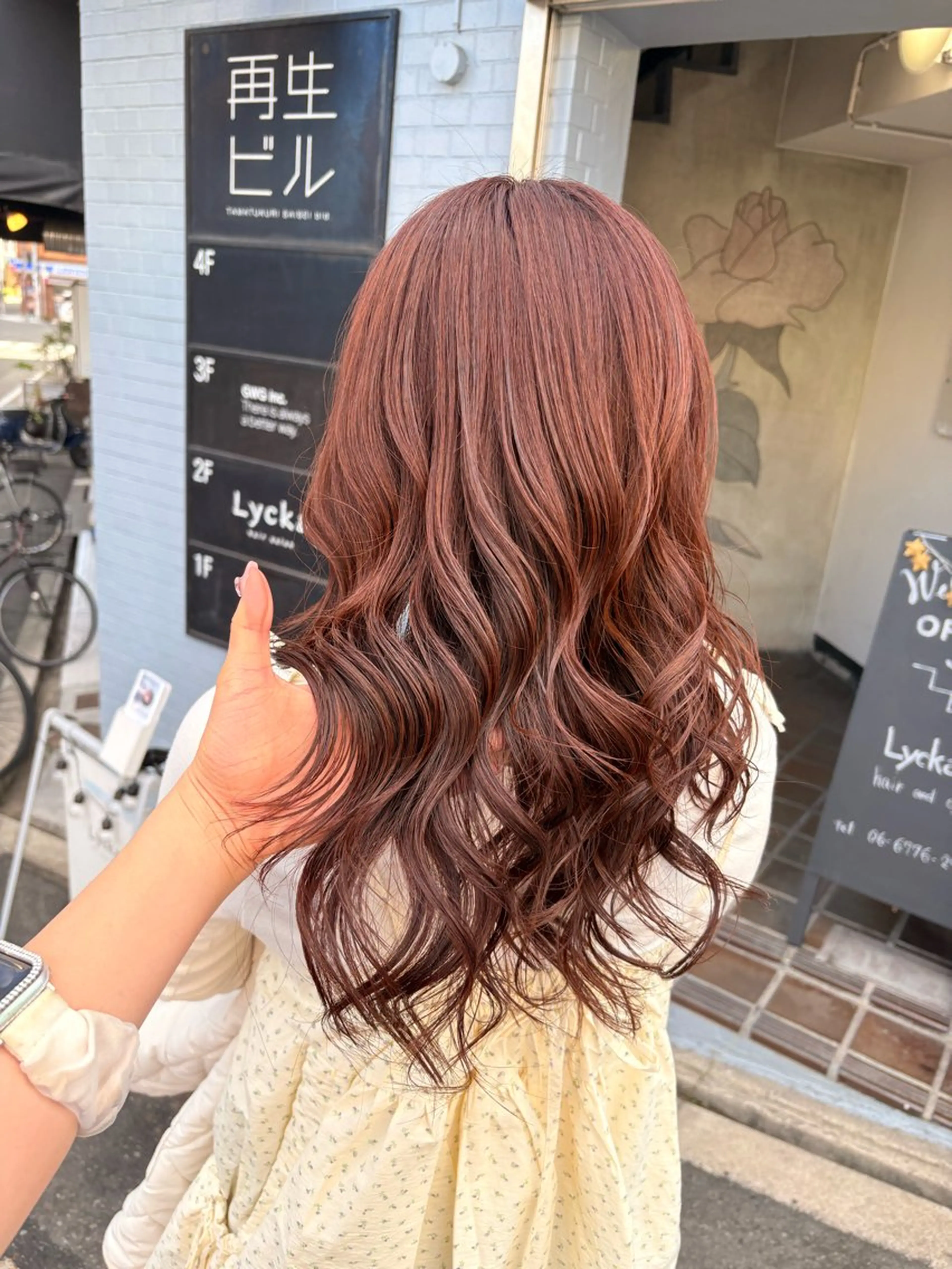 ロング ヘアカラー トリートメント ヘッドスパ 藤倉なつみ /玉造のヘアスタイル