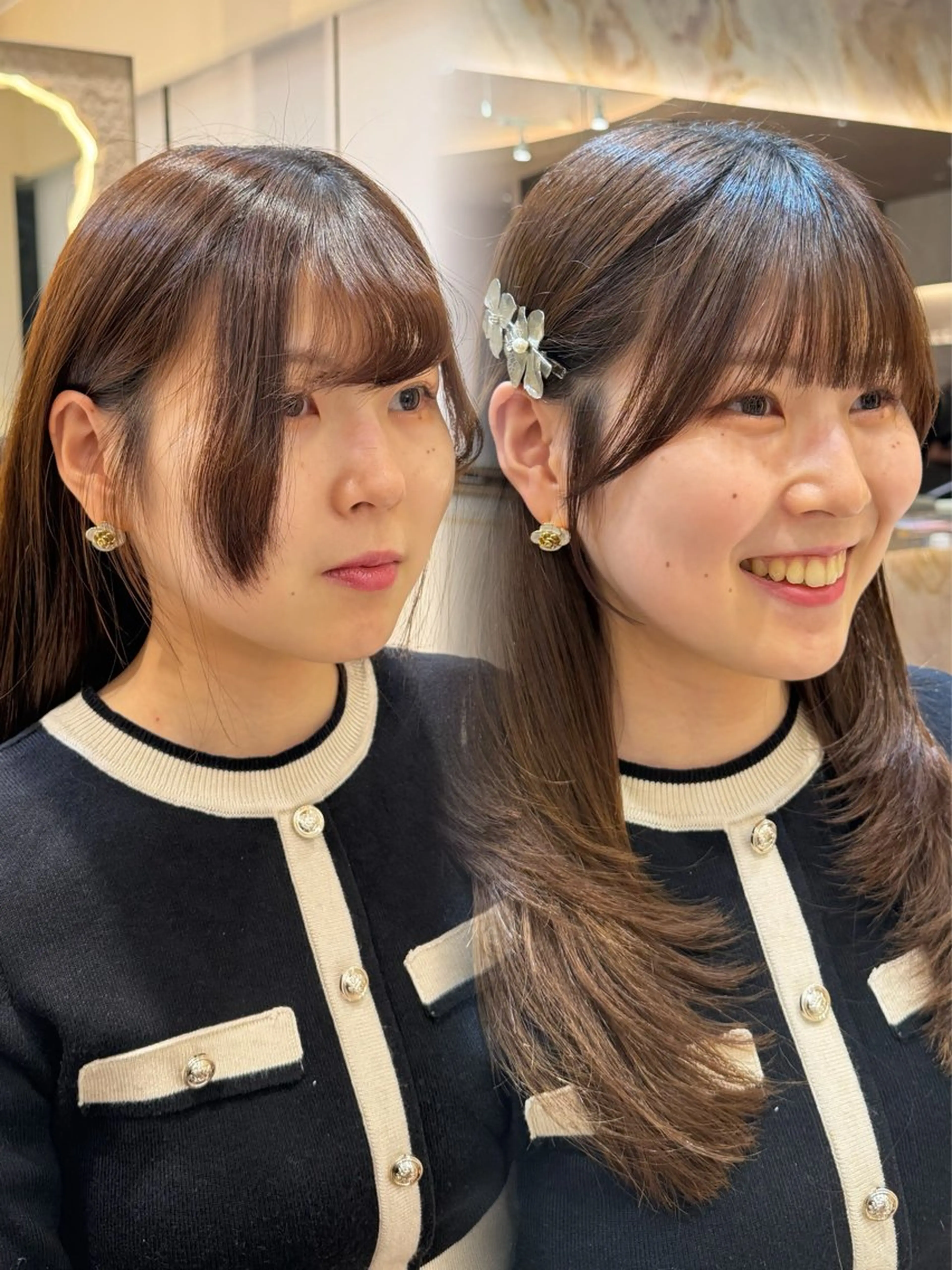 カット 縮毛矯正 トリートメント 韓国ヘア/前髪/ 髪質改善/おばかんのヘアスタイル