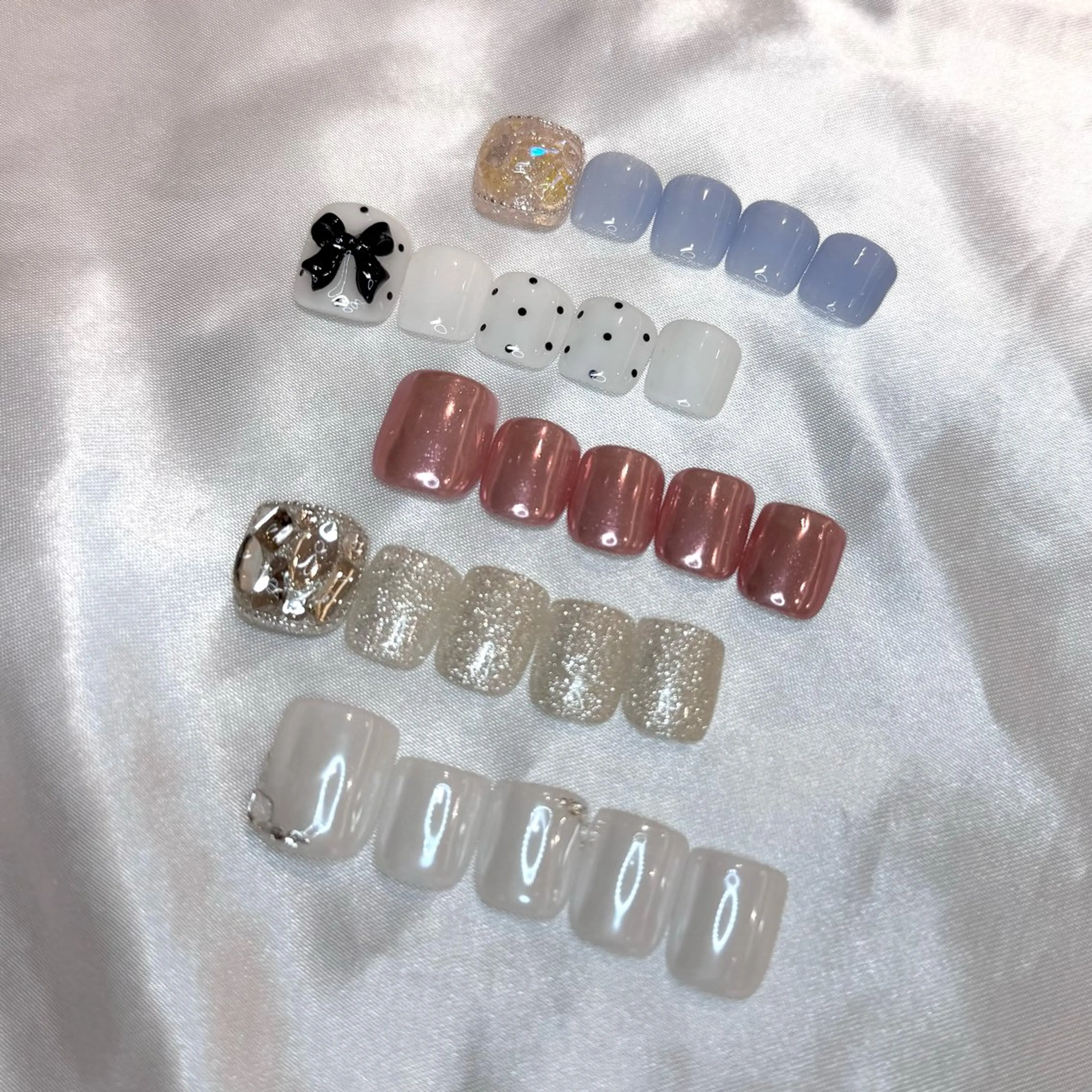 ネイル フットネイル フットネイル Tsuki🌙/渋谷 /パラジェルのネイルデザイン