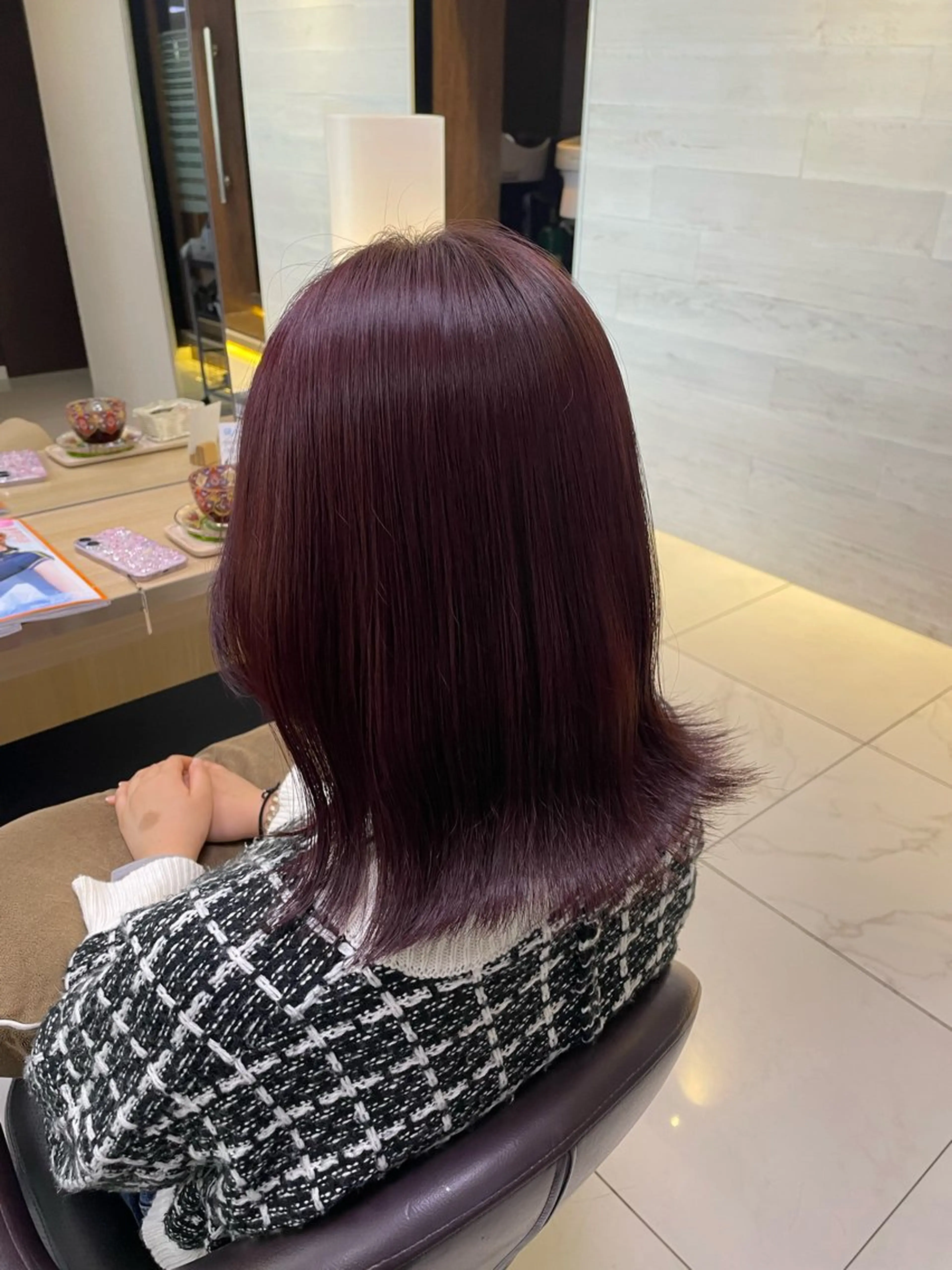 カラー ICHINA🦋寒色 /青髪/艶髪/大船のヘアスタイル