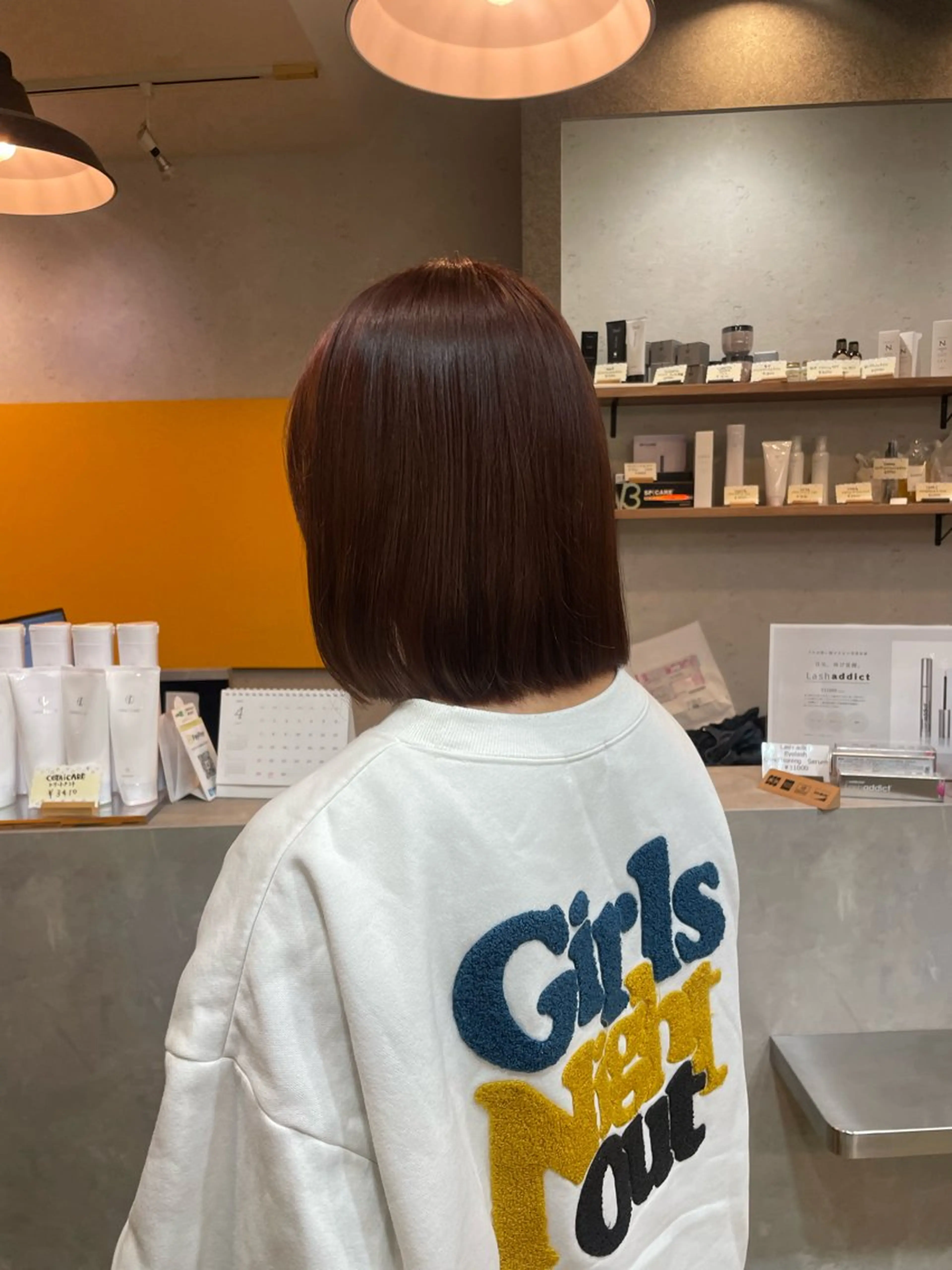 ショート カラー ブラウンカラー ヘアカラー ヘッドスパ 髪質改善/Bloss om🌷高橋沙衣のヘアスタイル