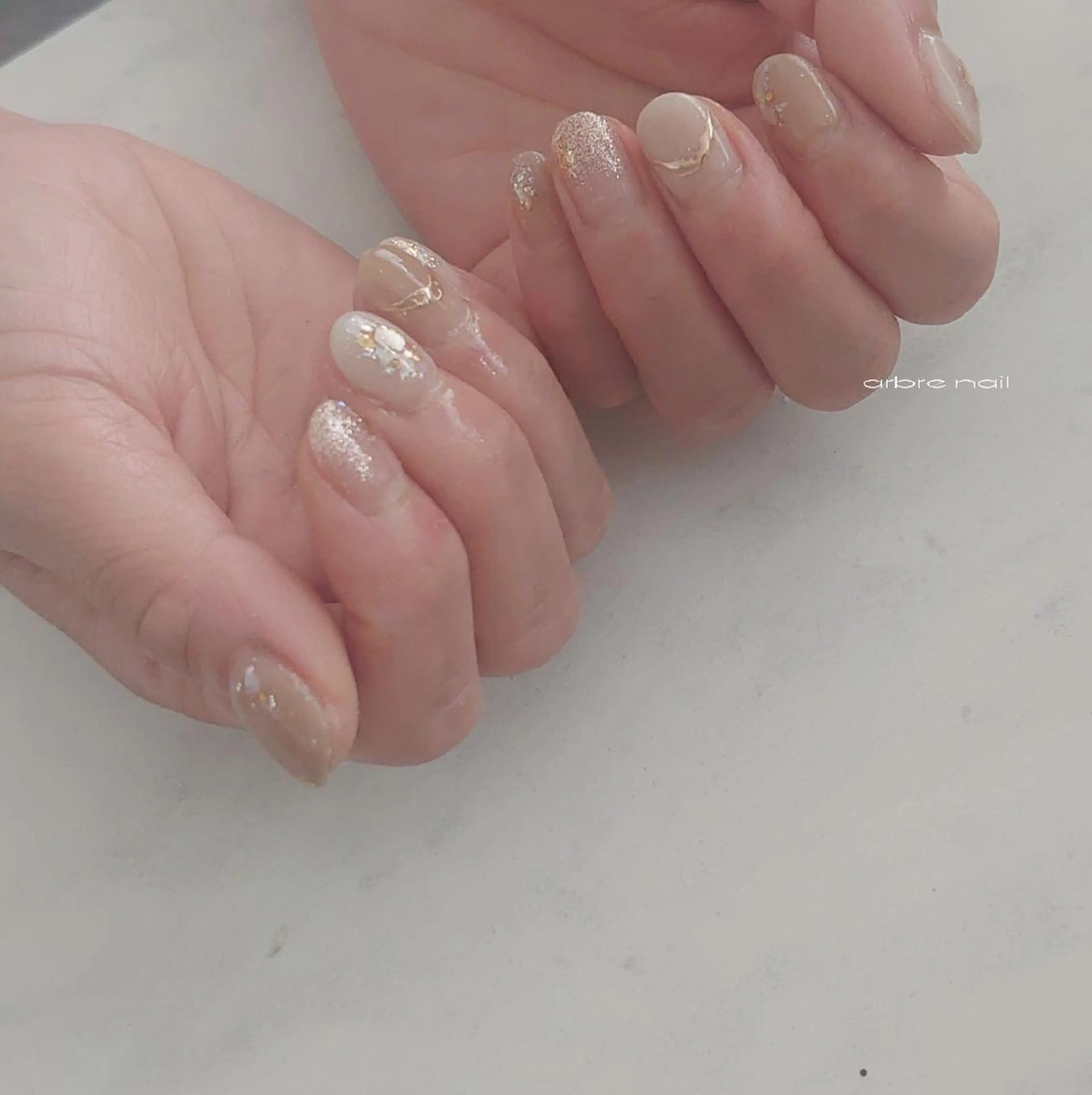 ネイル ハンドネイル ＊arbre nail＊.アーブルネイル所属・✯.。 arbre  nail 。✯.のネイルデザイン