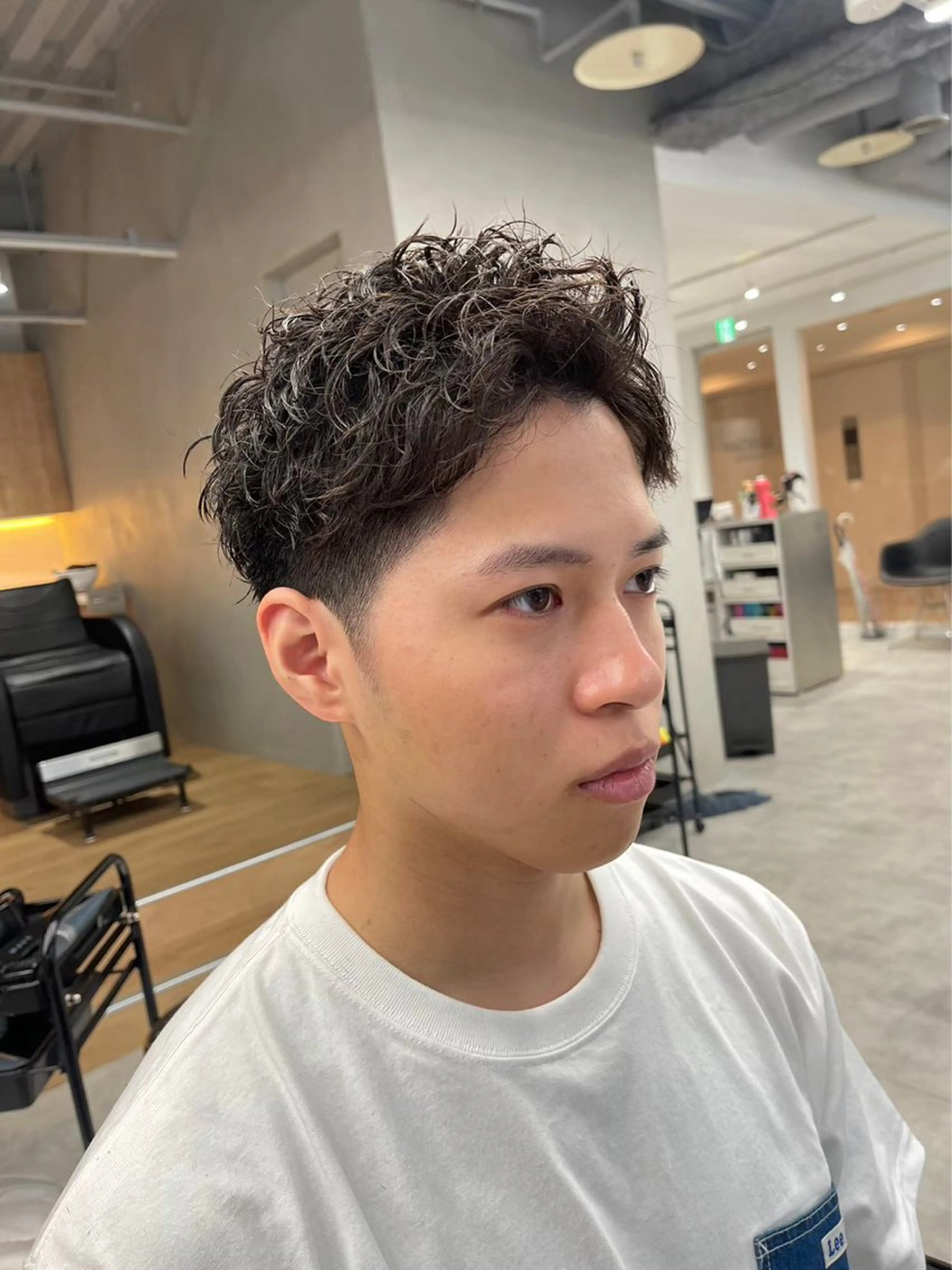 ショート パーマ メンズ カット パーマ メンズパーマ/新潟/ 万代／田崎亮🌟のヘアスタイル