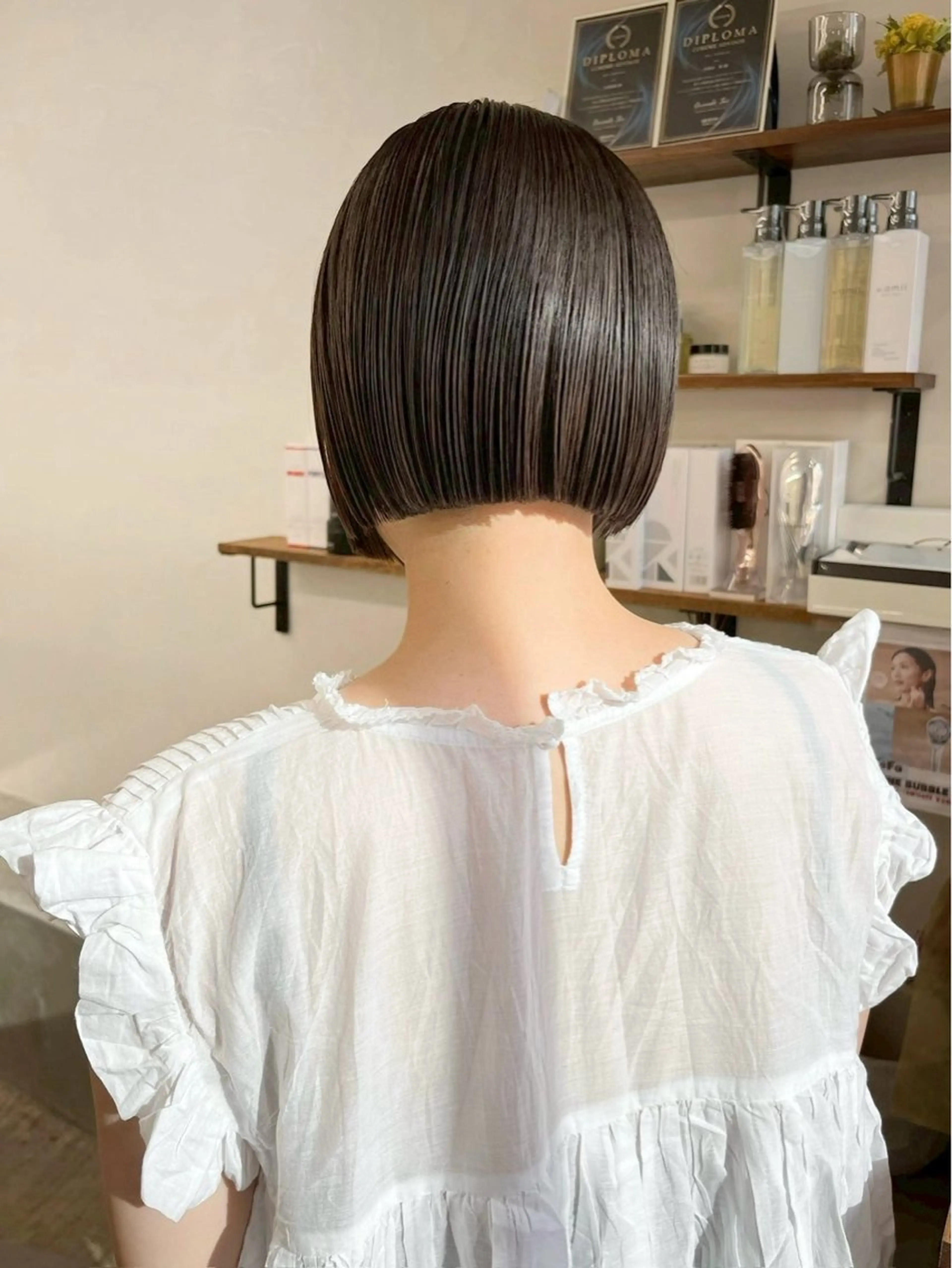 🤍カットメニュー🤍パツっとタッセルボブ、シャンプー付き👩🏻✨️の写真