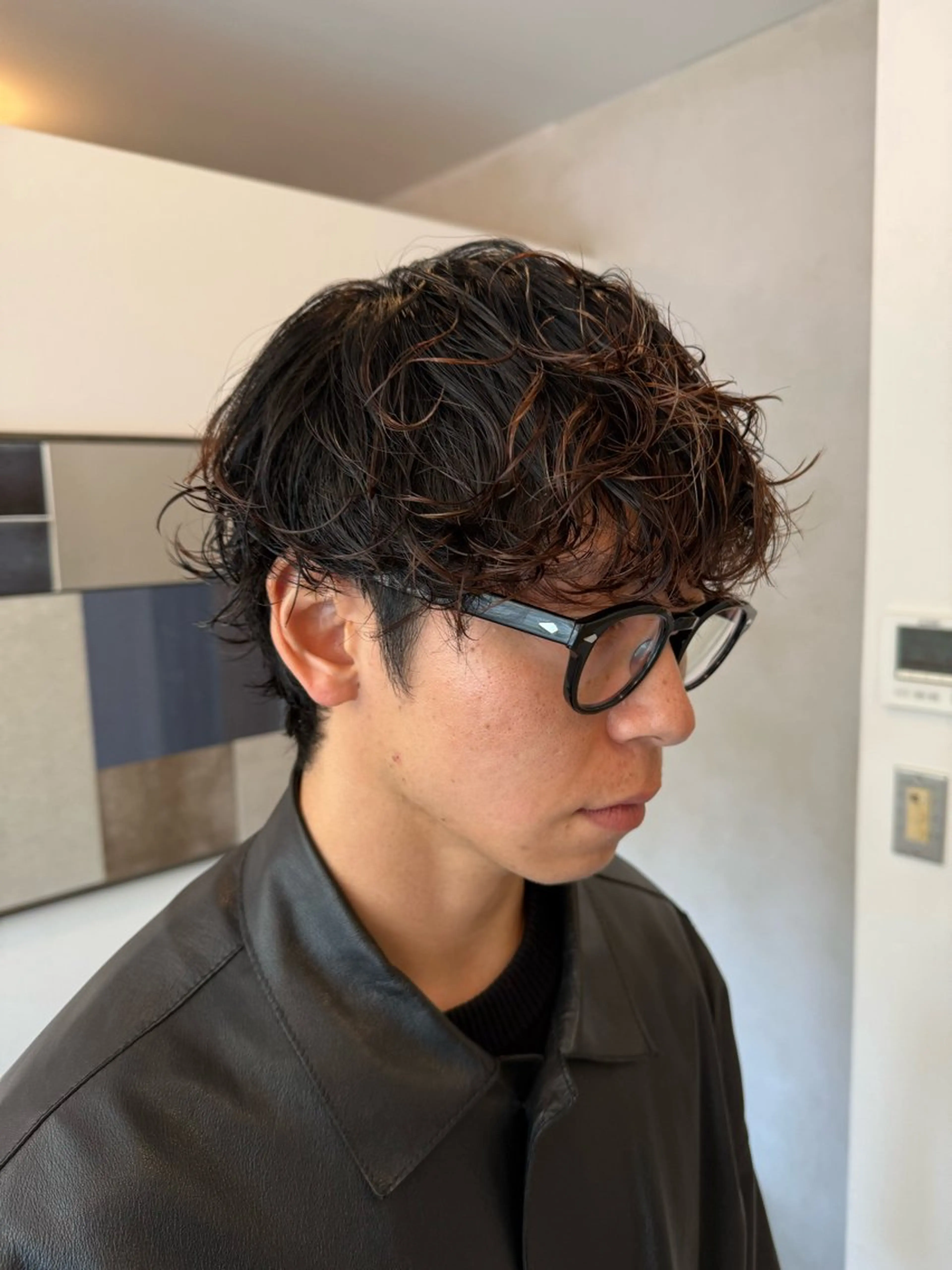 パーマ メンズ メンズパーマ UNFEIGNED02所属・カイ/名古屋・伏見 カットモデルのヘアスタイル