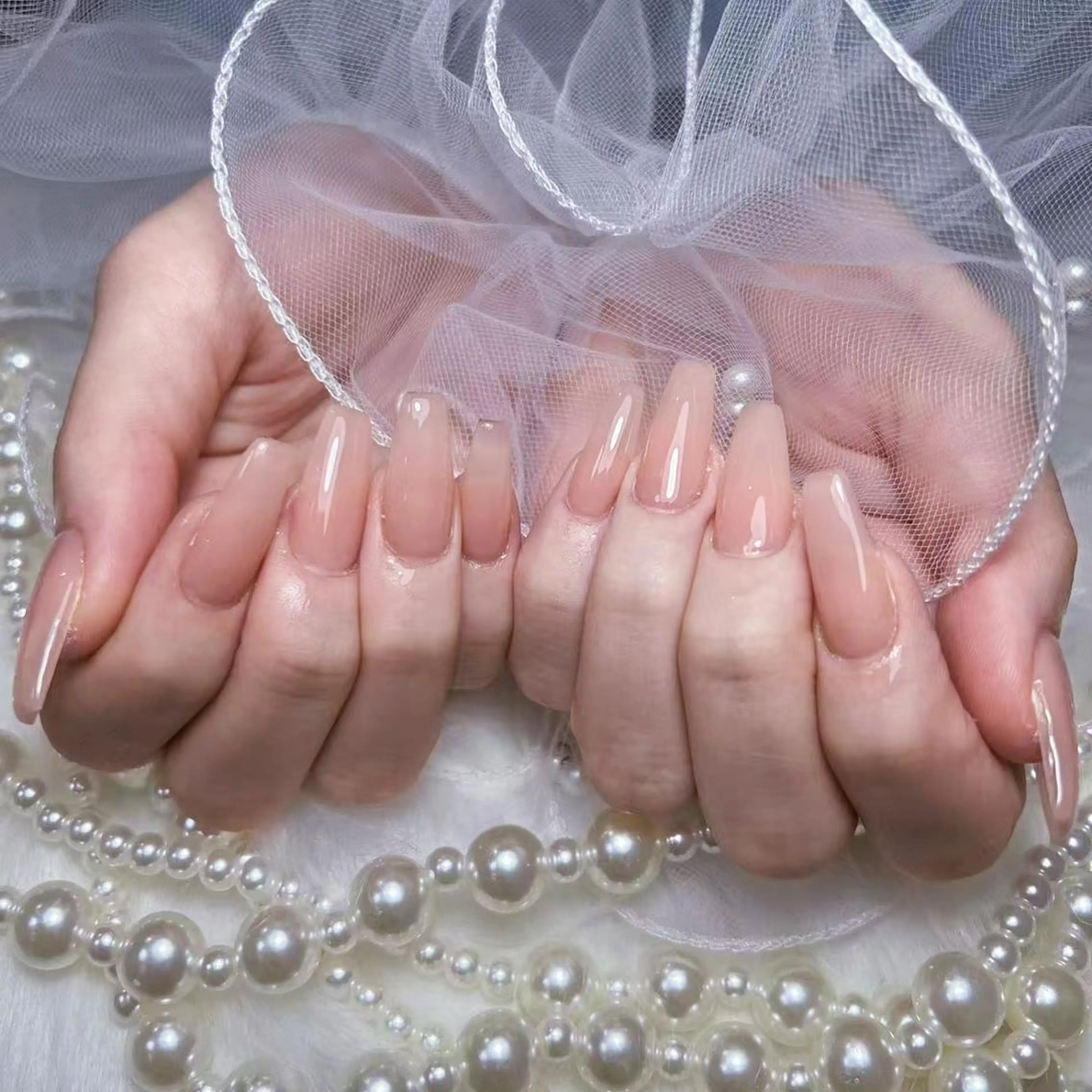 ネイル アートネイル オーロラネイル フラッシュネイル ガーリー キラキラネイル ハンドネイル DIAMOND NailStudioのネイルデザイン