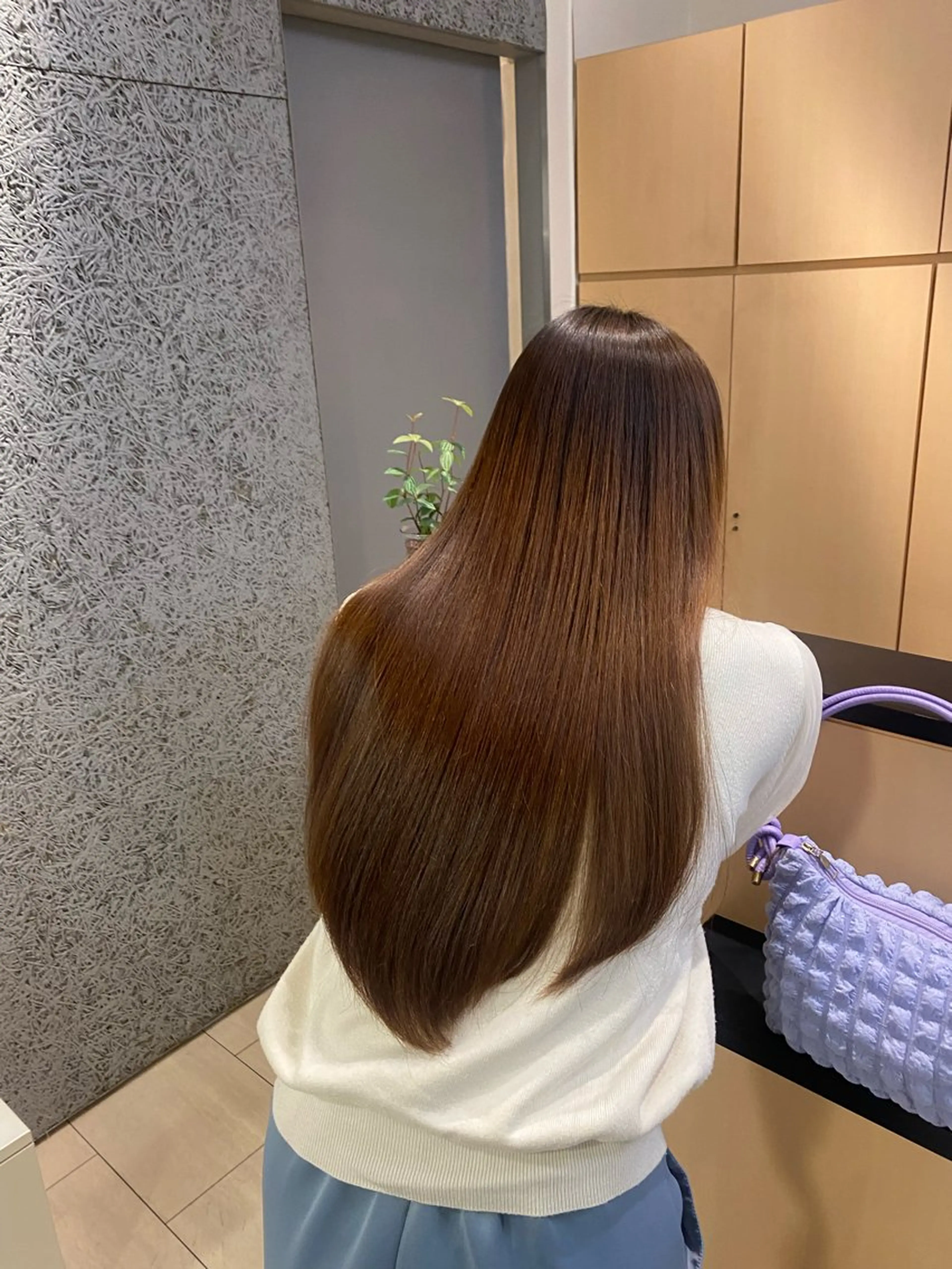 ロング カラー 武富 果音のヘアスタイル