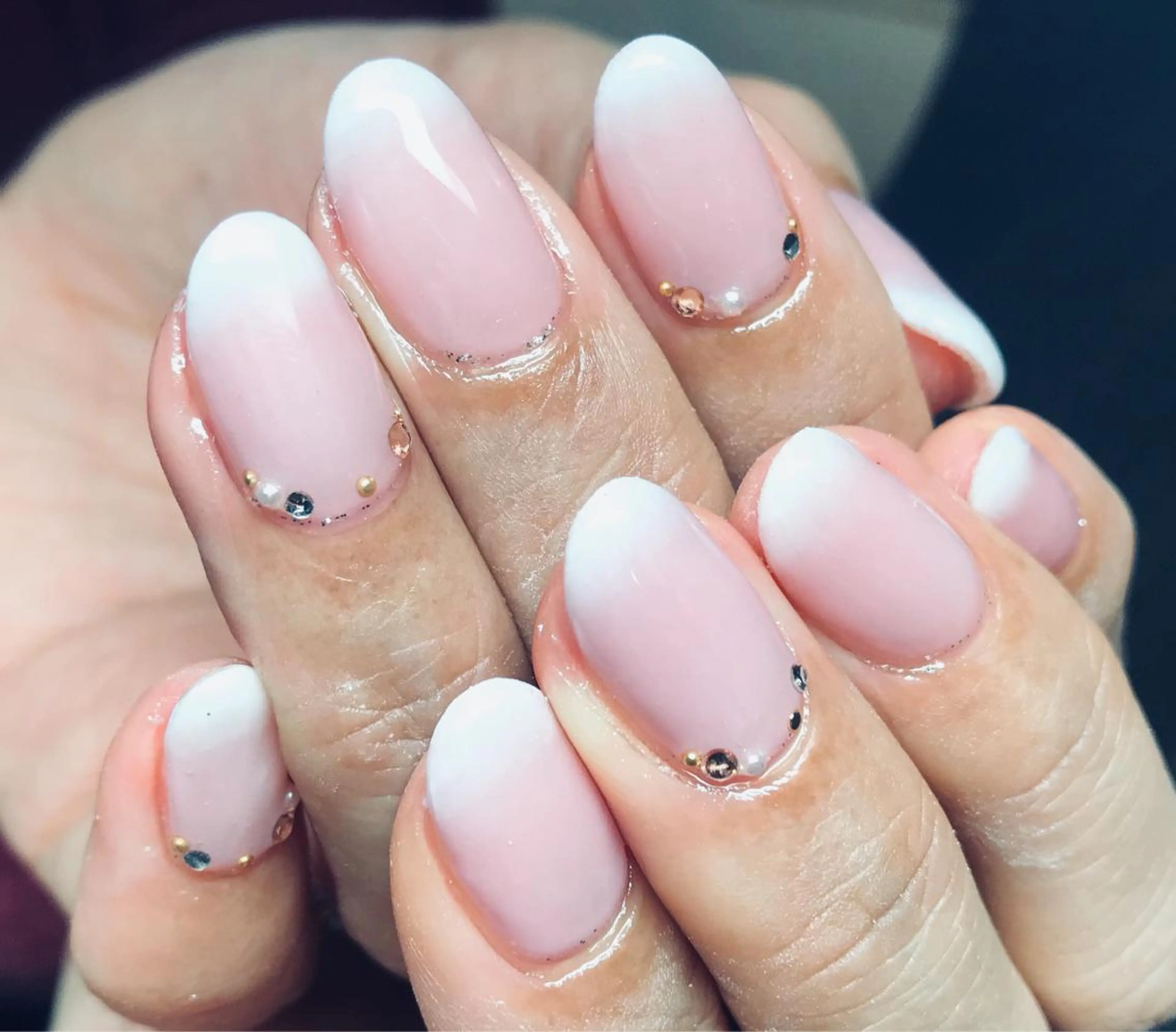 ショート ネイル ハンドネイル ハンドケア nail&eye Aoのマツエク・マツパデザイン