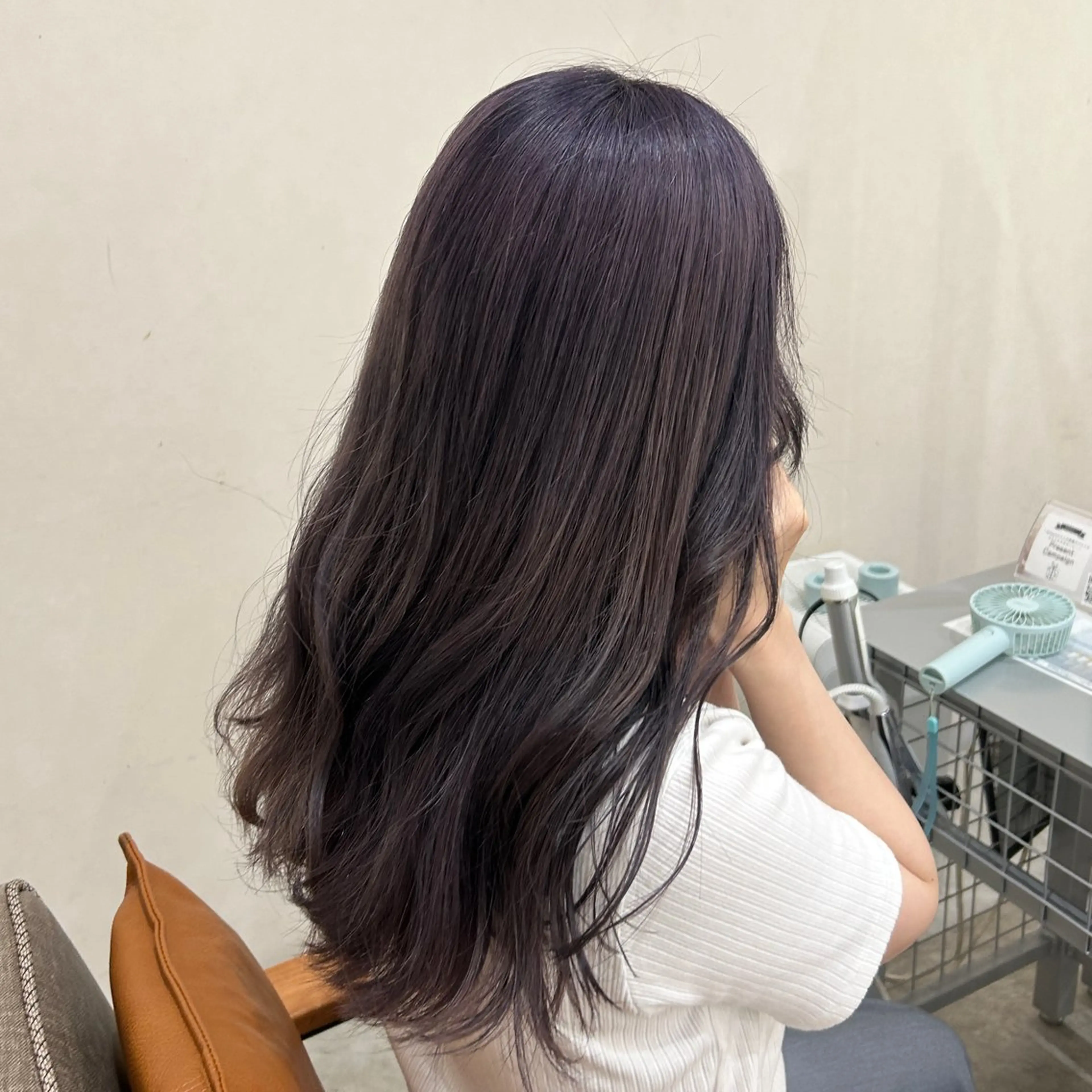 ロング ヘアカラー トリートメント MIDORI🌙 透明感/ベージュのヘアスタイル