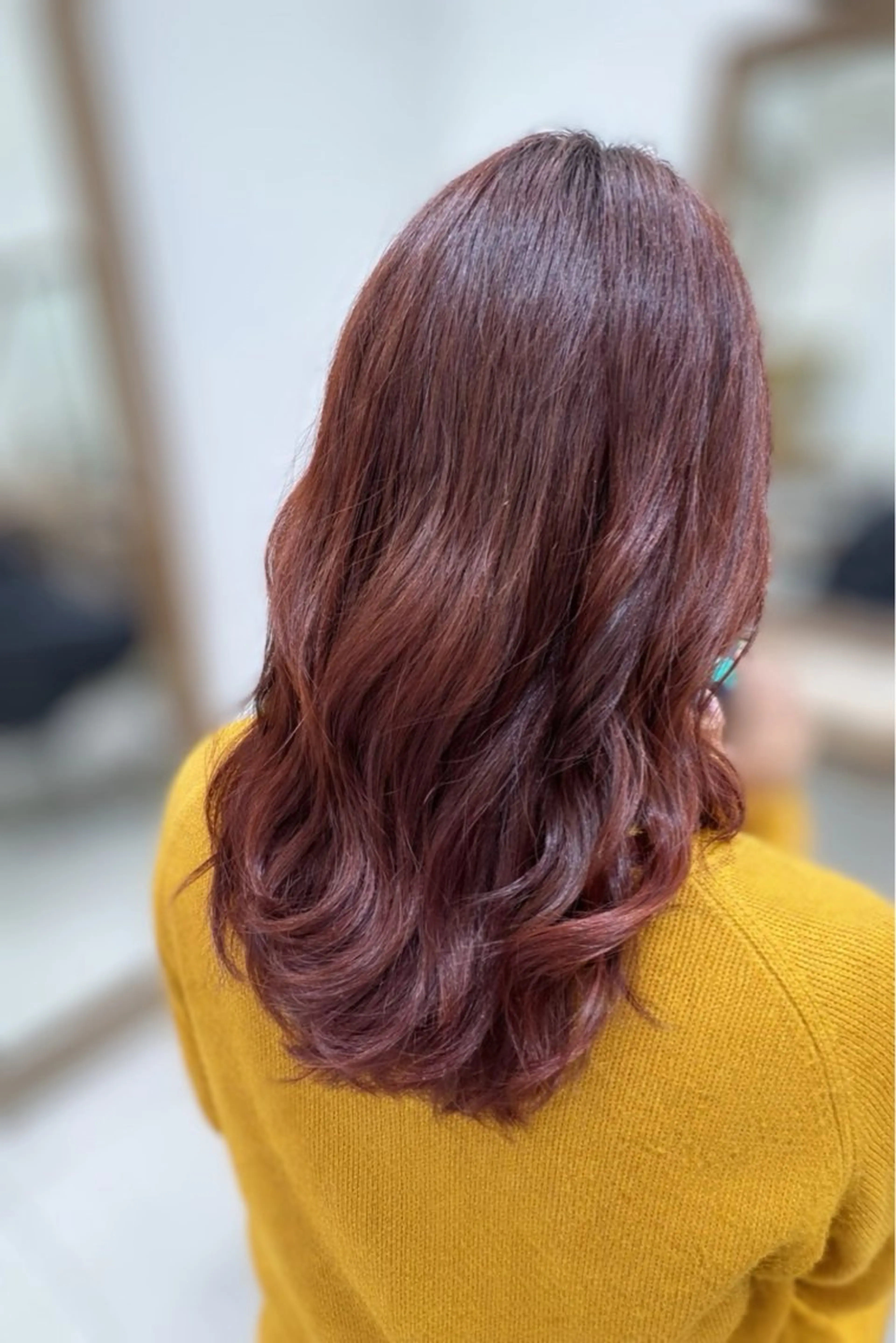 セミロング ヘアカラー 薮押 いづみのヘアスタイル