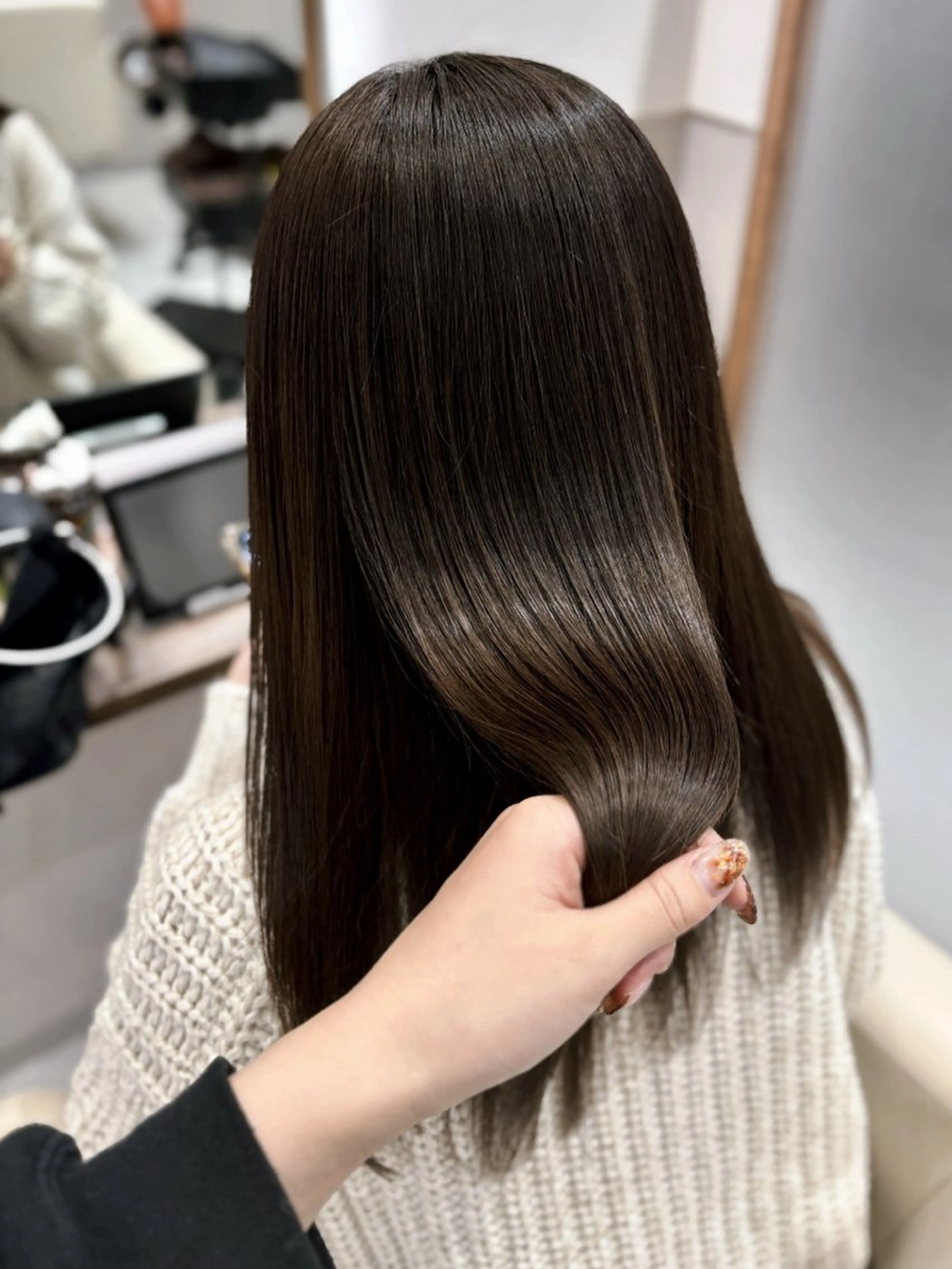 セミロング 髪質改善 トリートメント カット トリートメント Zina.金上美玲 ✲レイヤー/メンズのヘアスタイル