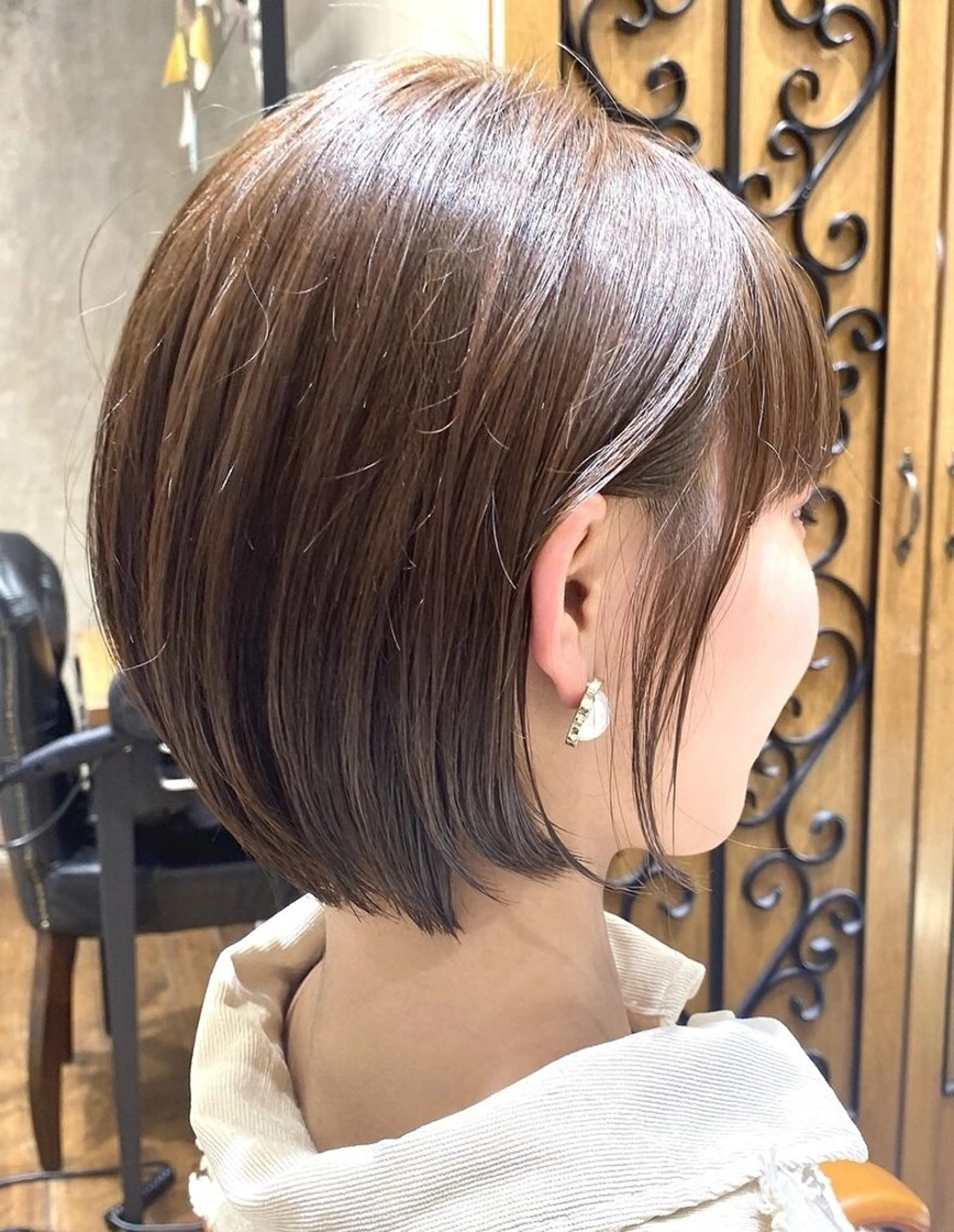 ショート ボブ レイヤーカット カット 【パリ研修済】貝沼 しおん（モデル募集）のヘアスタイル