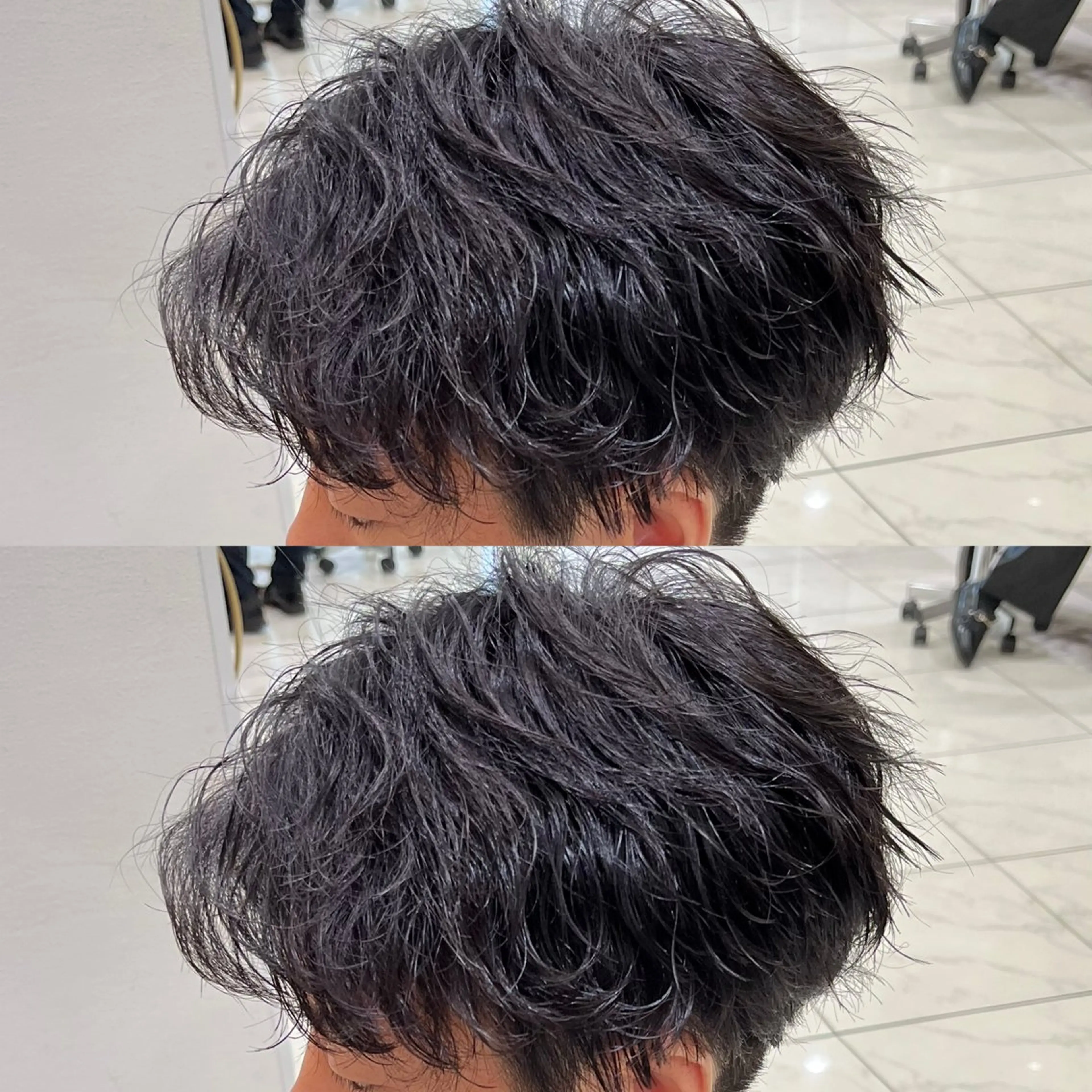 パーマ メンズ メンズパーマ ニュアンスパーマ スパイラルパーマ カット パーマ トリートメント ヘアセット 【メンズパーマ✨️ フェザーパーマ】岩城のヘアスタイル