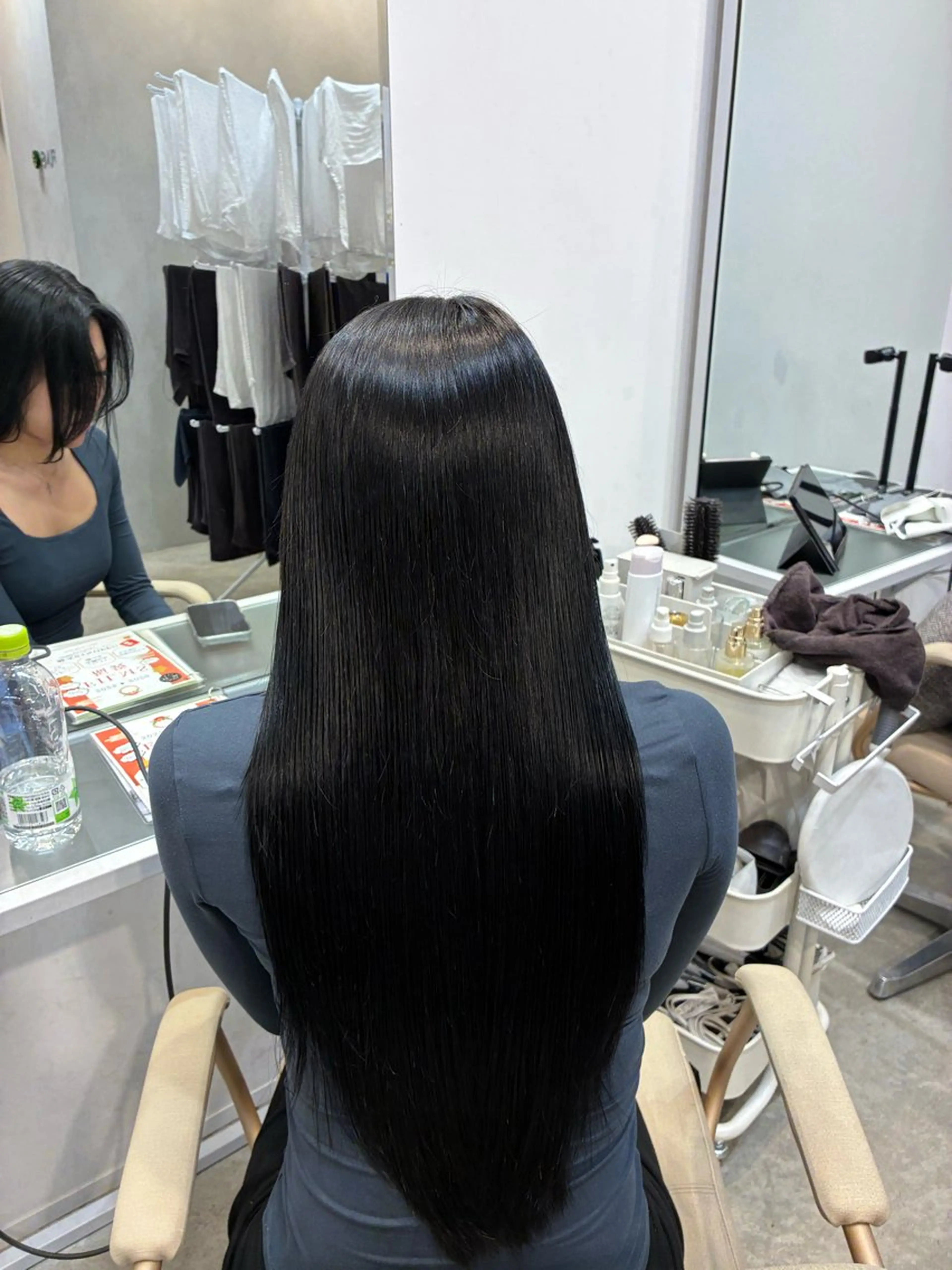 ロング 学生 縮毛矯正 ヘアカラー FILMS 　渋谷所属・透明感カラー/ 畠山大のヘアスタイル