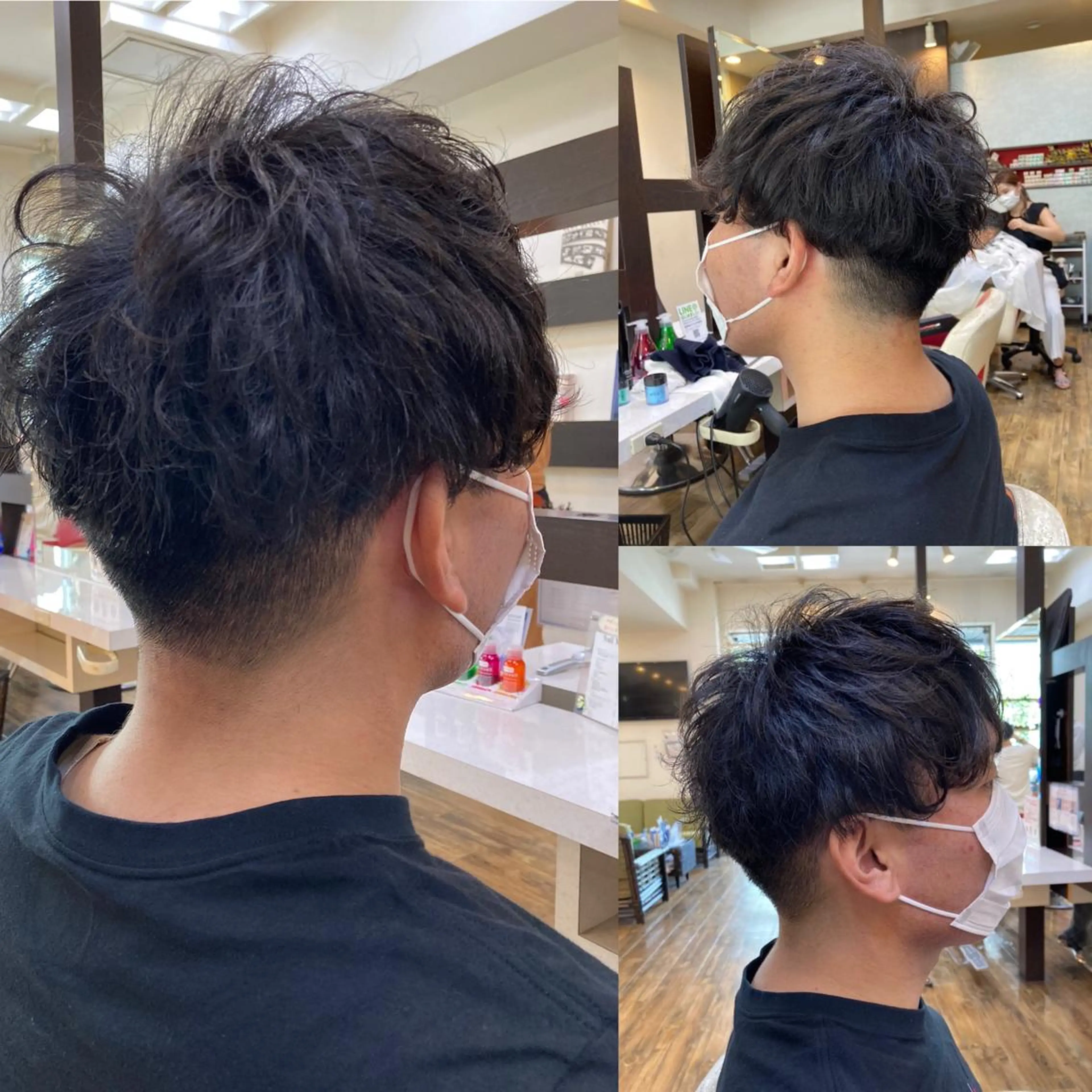 ショート パーマ メンズ メンズパーマ 刈り上げ 赤羽、髪質改善サロン 吉野リョウスケのヘアスタイル