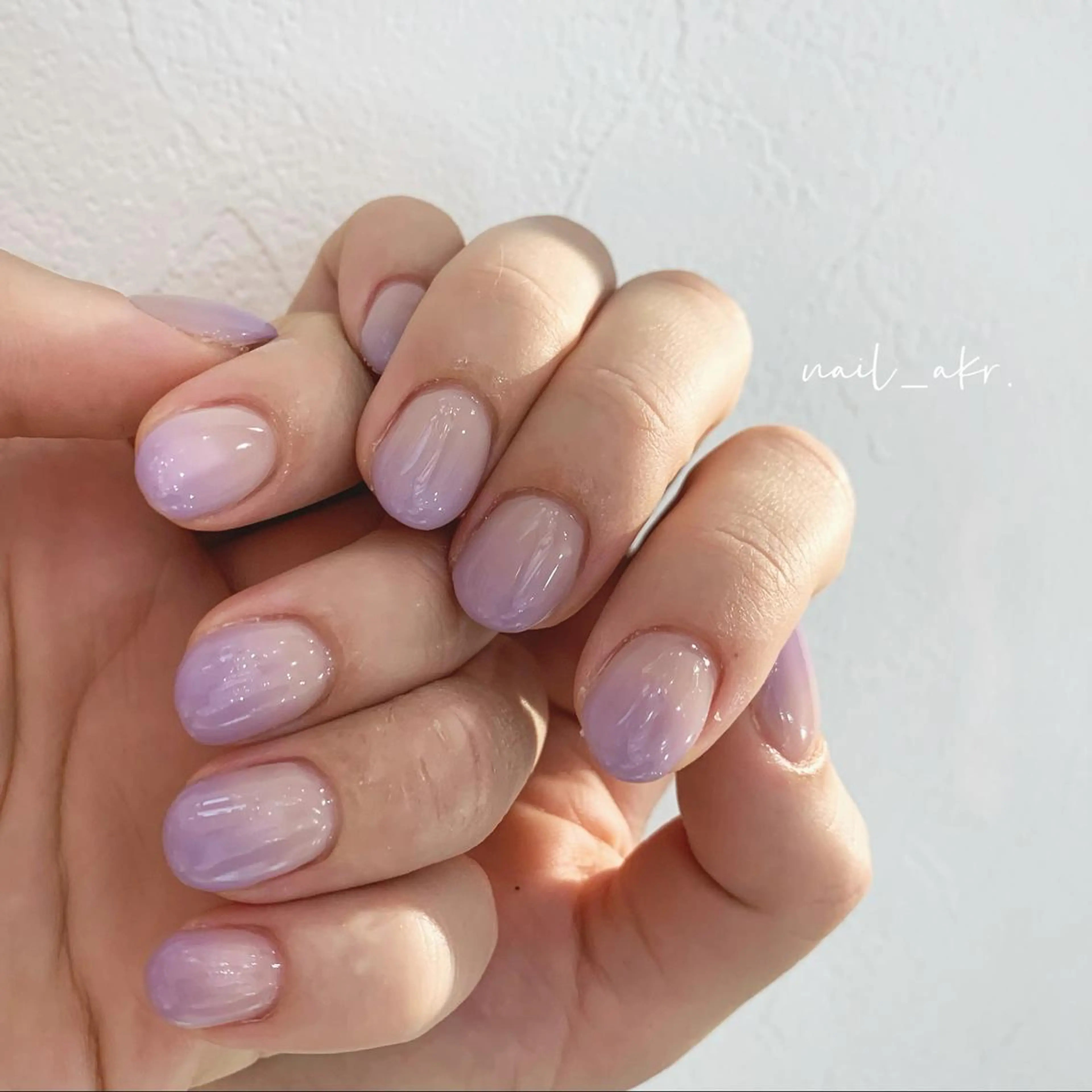 ネイル グラデーション ピンク パープル nailAVANCE akariのネイルデザイン