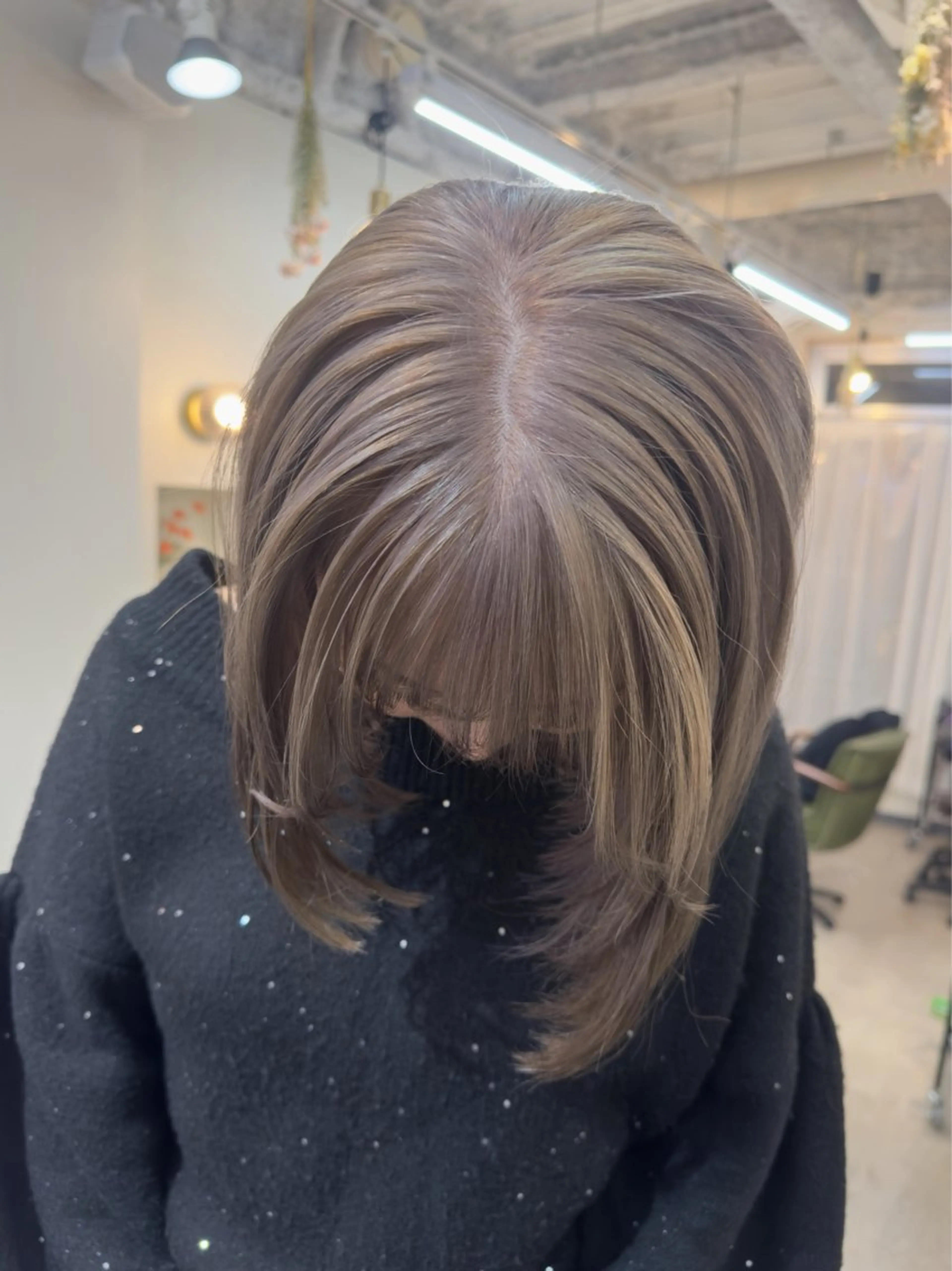 ミディアム ヘアカラー レイヤー/顔周り /いいぬまみかのヘアスタイル