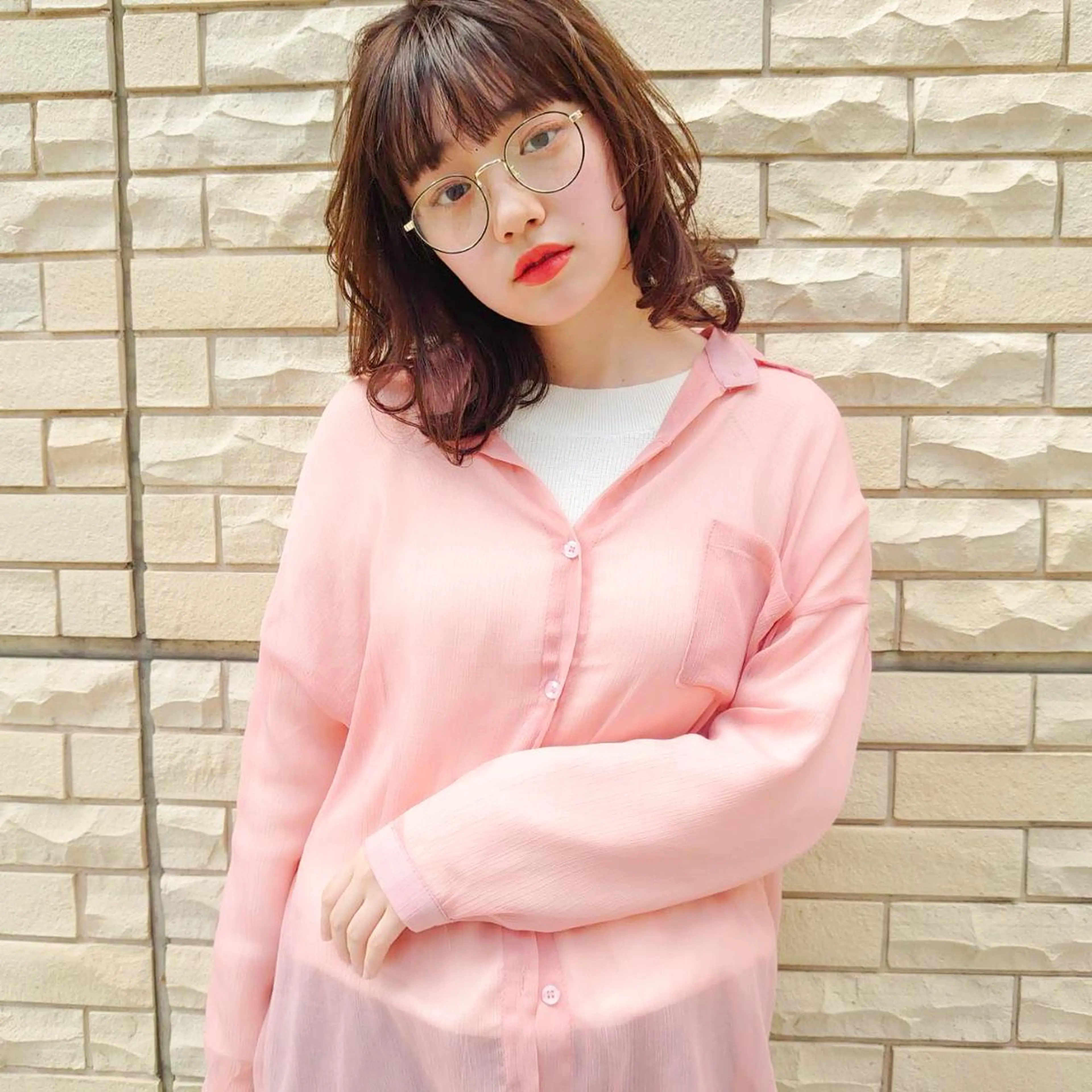 ミディアム カラー カット ヘアカラー トリートメント 髪質改善/ブリーチ 田代 龍我のヘアスタイル