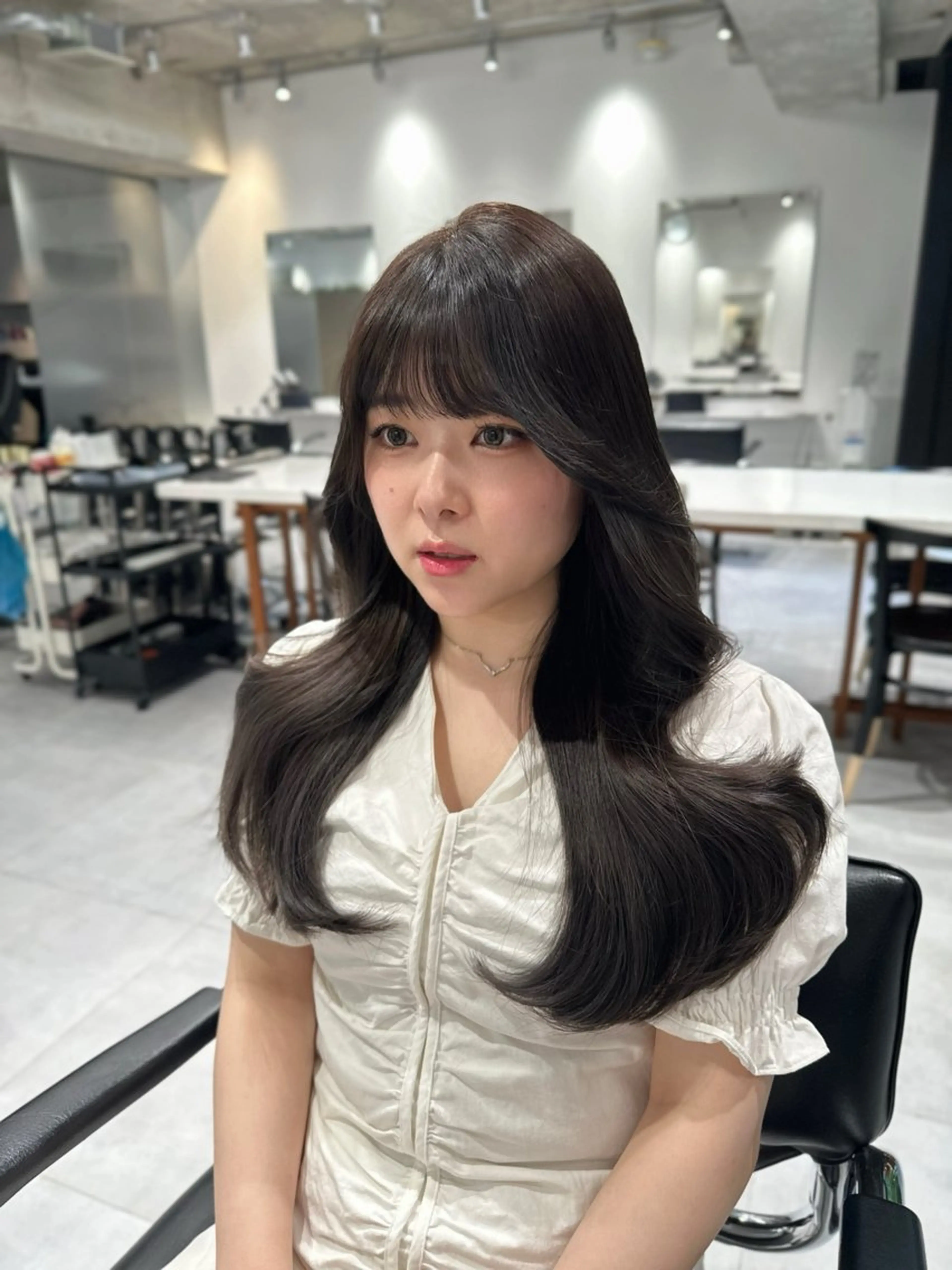 ロング 韓国風ヘア 韓国ヘア/レイヤー Yan✂︎のヘアスタイル